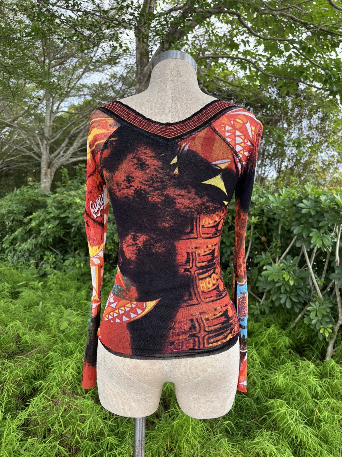Vintage Huevo blanco mesh top Size M / US 6-8 / IT 42-44 - 3 Thumbnail