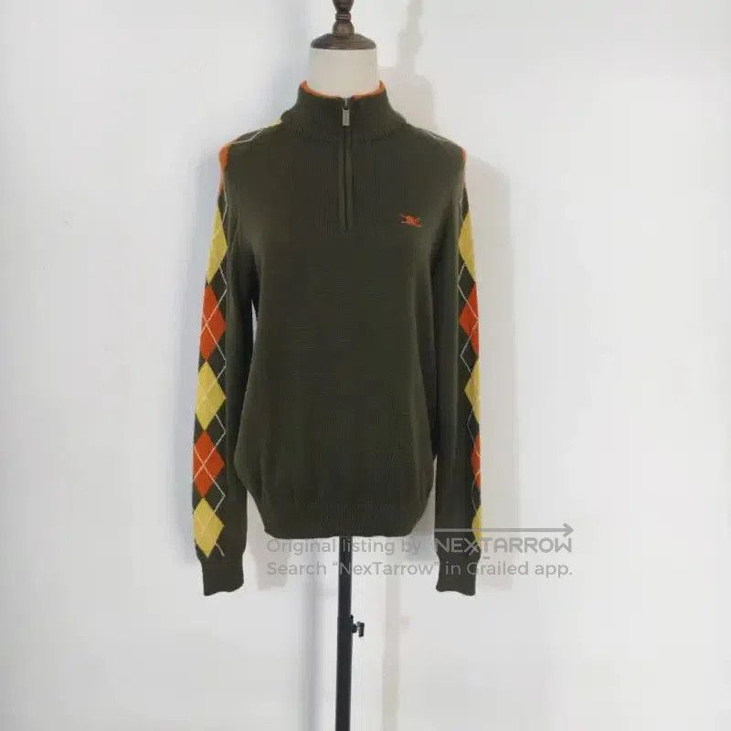 Burberry Burberry Green Wool Plaid Long Sleeve Knit Top. Size M / US 6-8 / IT 42-44 - 1 Thumbnail