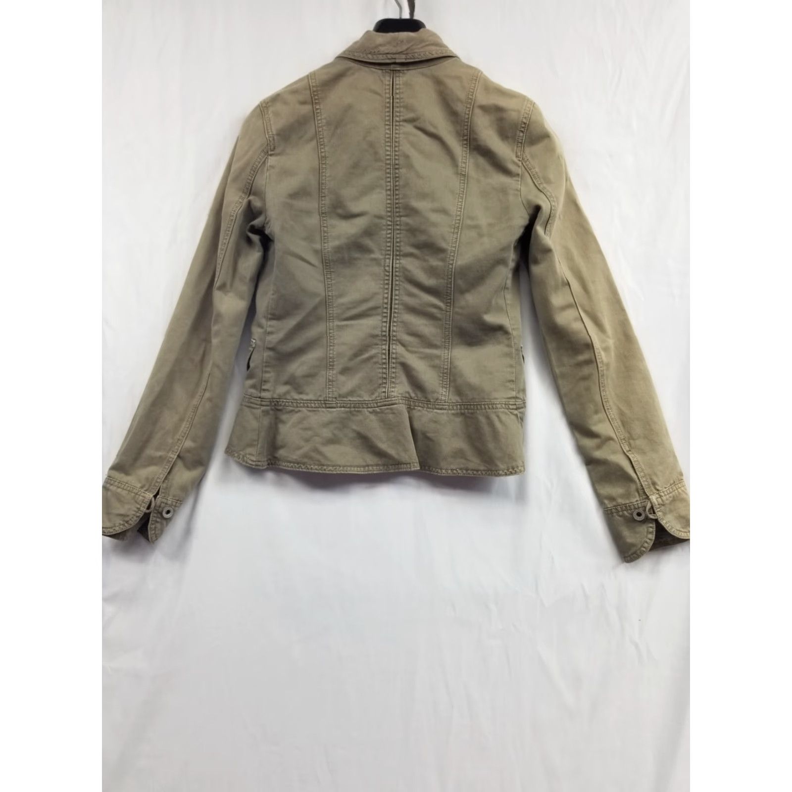 Sanctuary Sanctuary Denim Utility Jacket Shirt Women S Brown Khaki Button up Made In USA Size S / US 4 / IT 40 - 2 Thumbnail