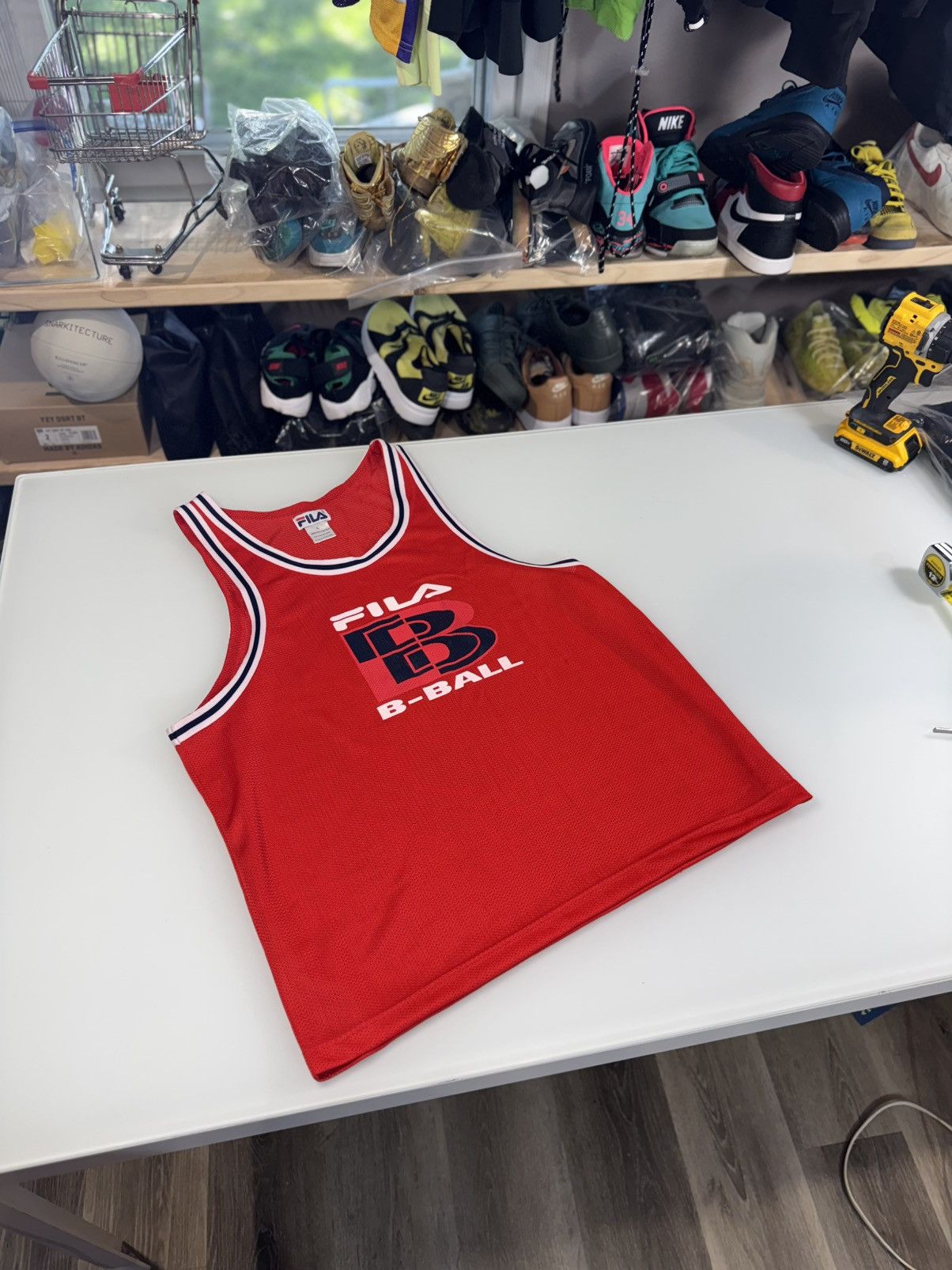 Fila × Japanese Brand × Vintage FILA GRAIL “B-Ball” size Large mint made in Hong Kong 🇭🇰 Size US L / EU 52-54 / 3 - 1 Thumbnail