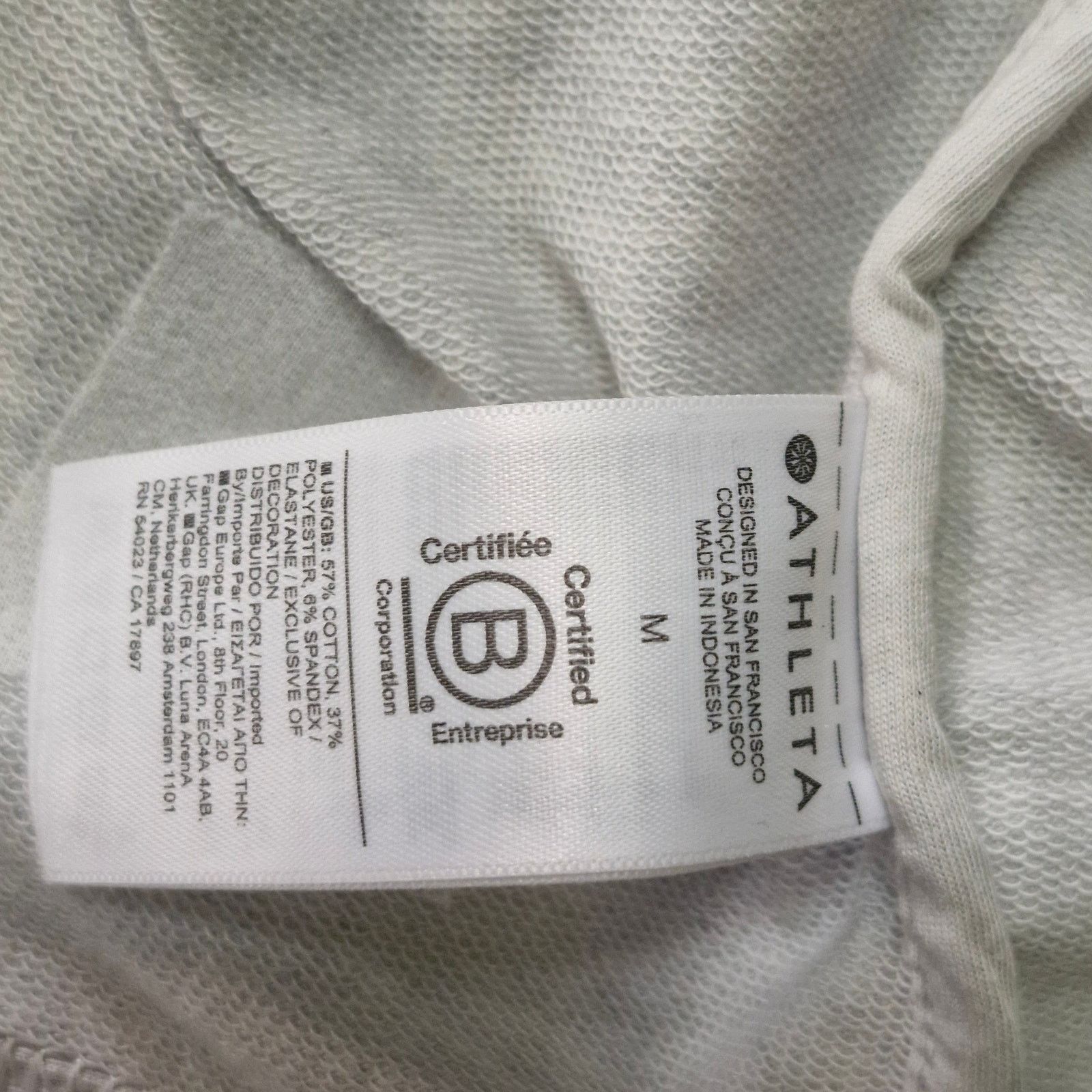 Athleta Athleta Retroterry Wrap Sweatshirt Gray Womens Medium Size M / US 6-8 / IT 42-44 - 3 Thumbnail