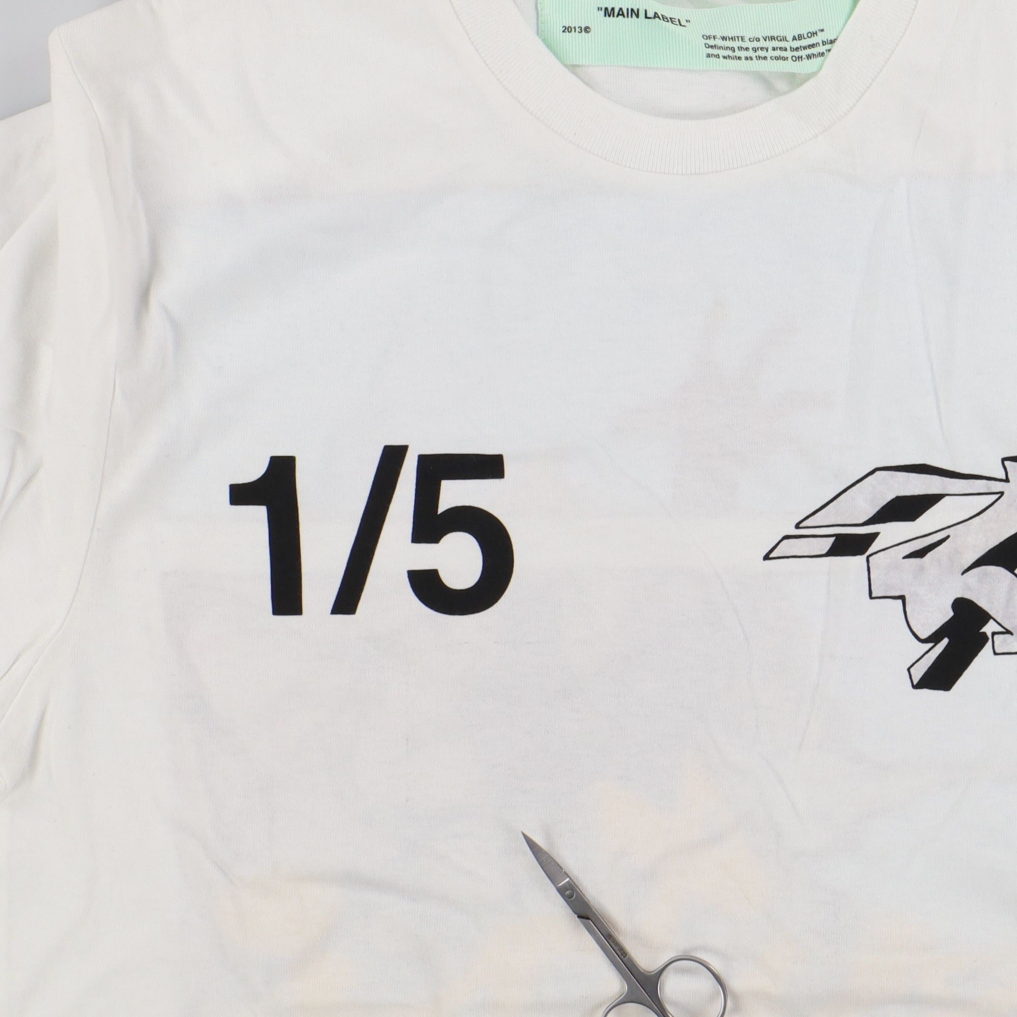 Off-White White Dondi 1/5 Graffiti Logo Long Sleeve T-Shirt Size US M / EU 48-50 / 2 - 7 Thumbnail