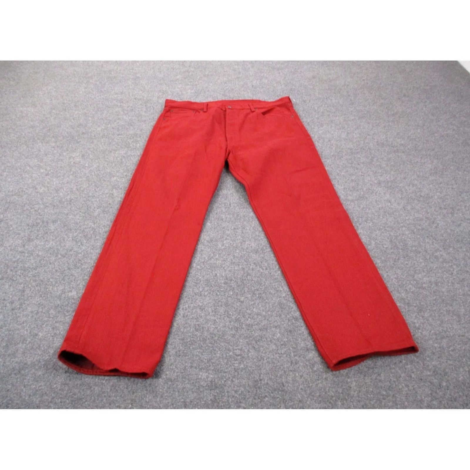 Levi's VINTAGE Levi's Jeans Mens 40 X 32 Red Denim Bootcut 501 XX Regular Pants Mens Size US 40 / EU 56 - 2 Thumbnail
