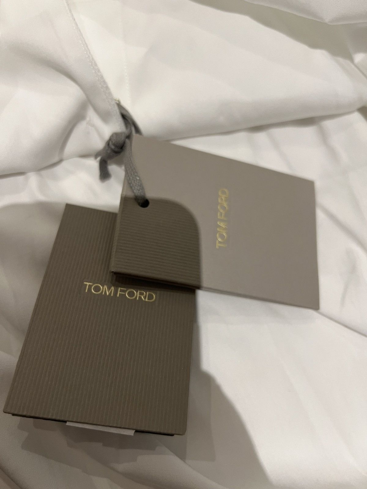 Tom Ford TOM FORD White Dress tuxedo Shirt Size 17 43 Long Sleeves Size US XL / EU 56 / 4 - 11 Thumbnail