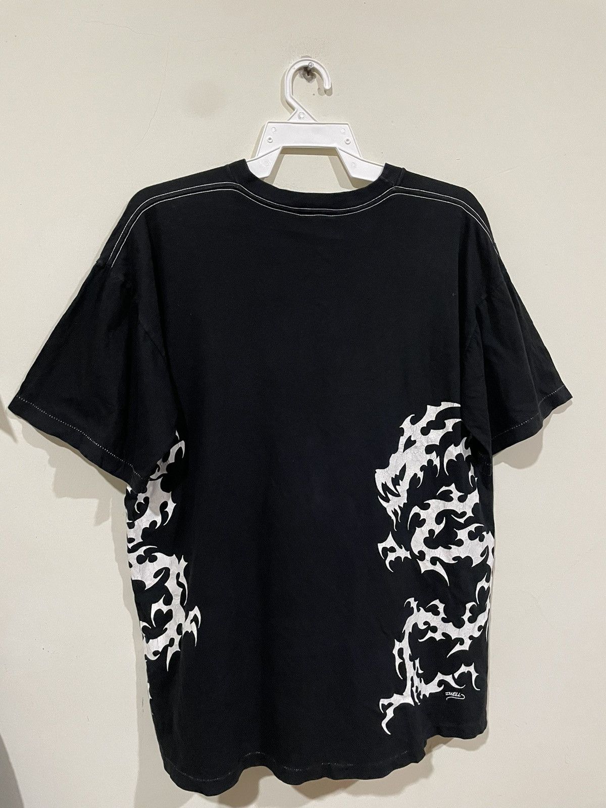 Vintage Vintage Dwell 90s Drill Skateboard Dwell Dragon Graffiti Tee Size US L / EU 52-54 / 3 - 6 Thumbnail