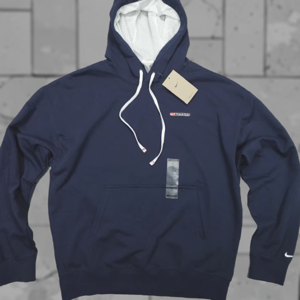 Nike Nike Track Club Dri-Fit Fleece Pullover Hoodie Men M Navy FN3395-410 Size US M / EU 48-50 / 2 - 1 Thumbnail