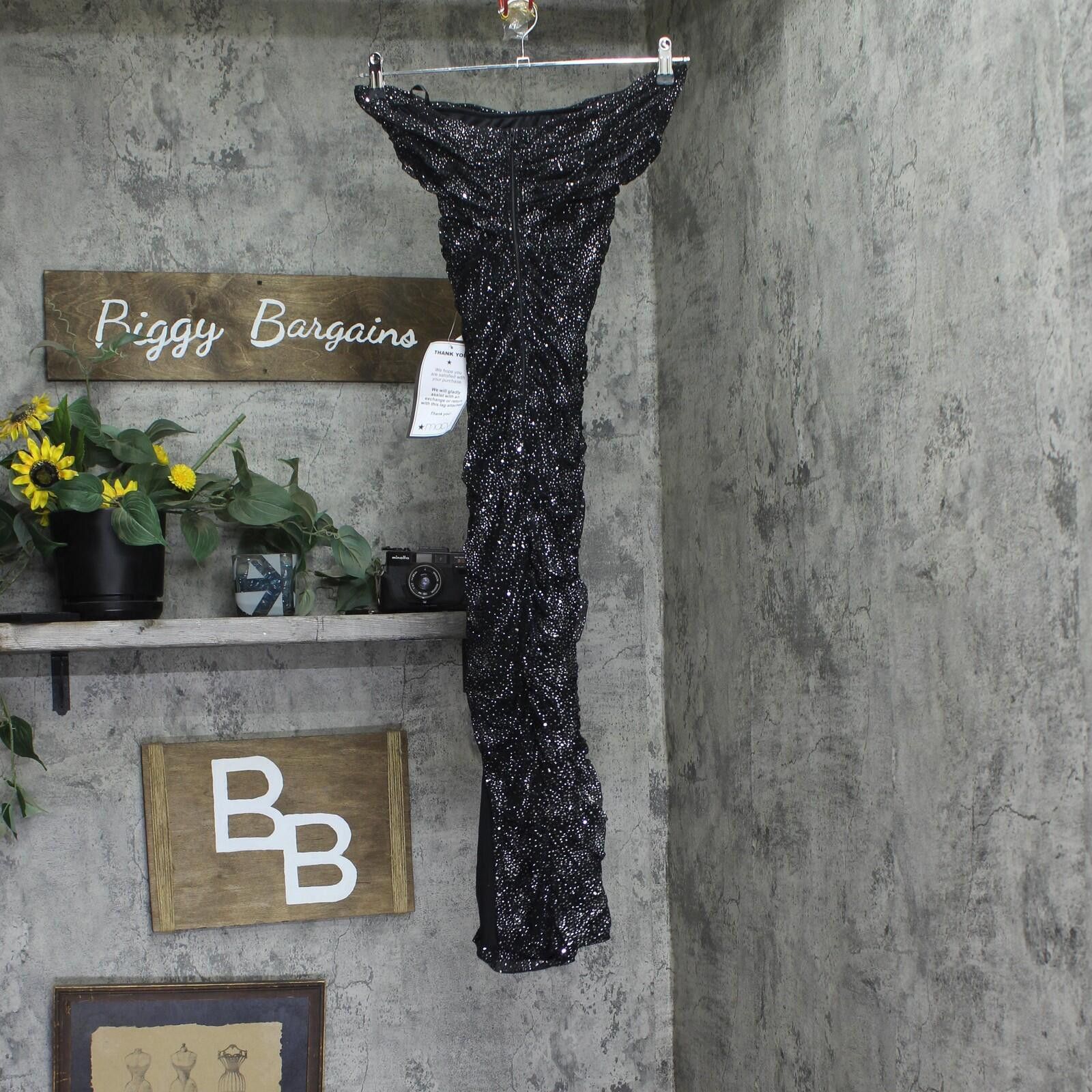 Other Nwt B Darlin Glitter-knit Dress U09an20e Black / Silver Xs Size XS / US 0-2 / IT 36-38 - 2 Thumbnail