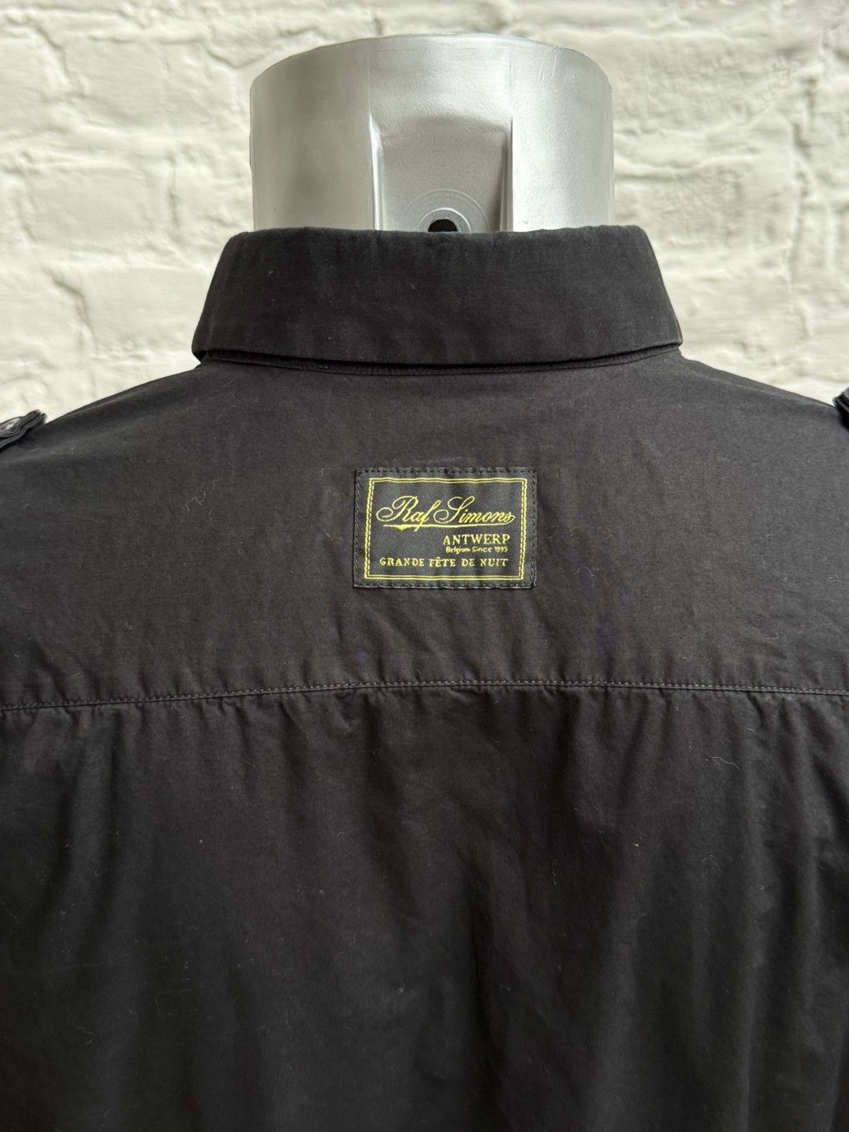 Raf Simons Raf Simons Black Military-Inspired Shirt Size US M / EU 48-50 / 2 - 4 Thumbnail