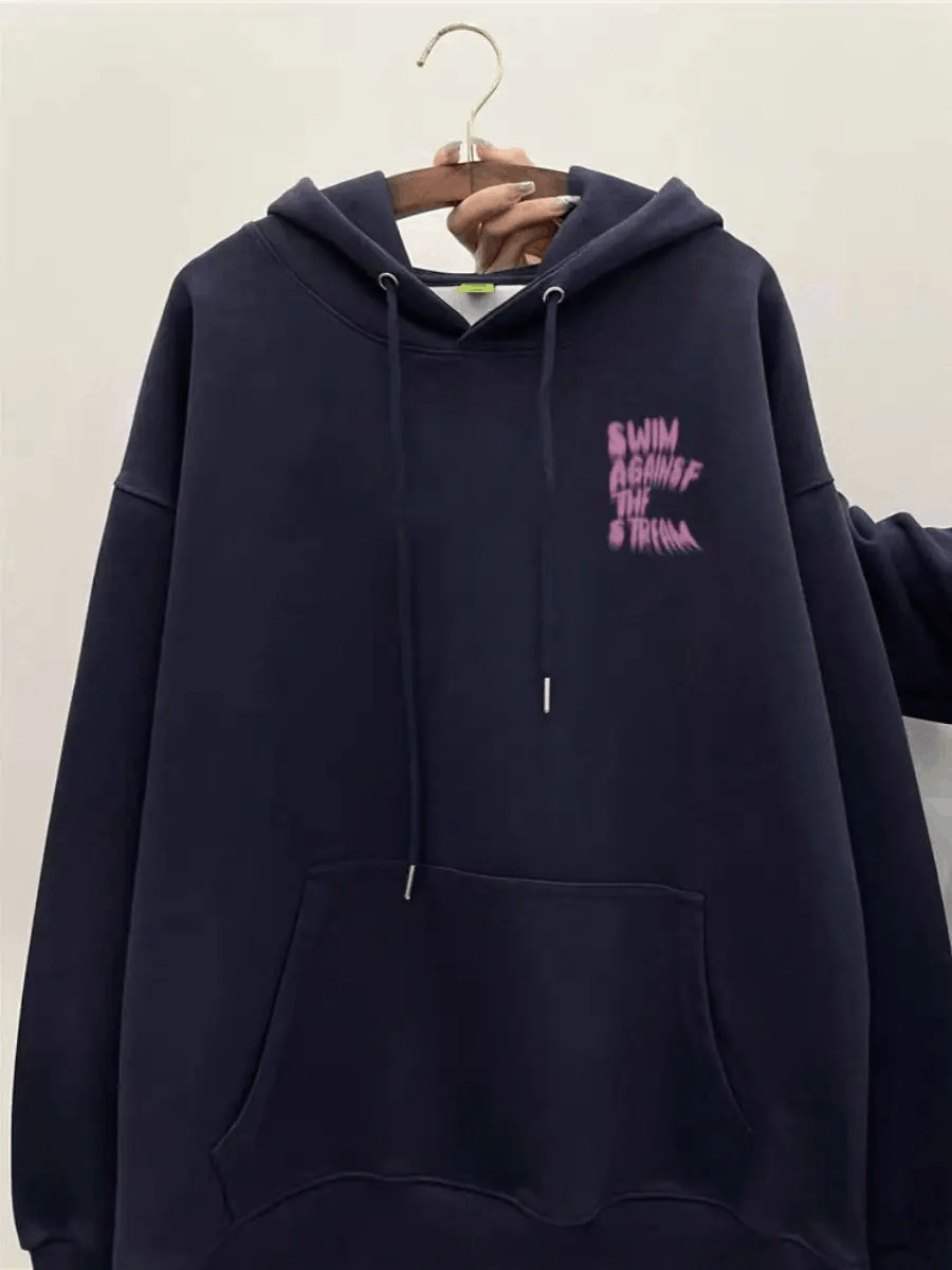Designer × Japanese Brand Vintage Heavy Shadow Letter Print Casual Hooded Sweatshirt Size US XL / EU 56 / 4 - 2 Thumbnail