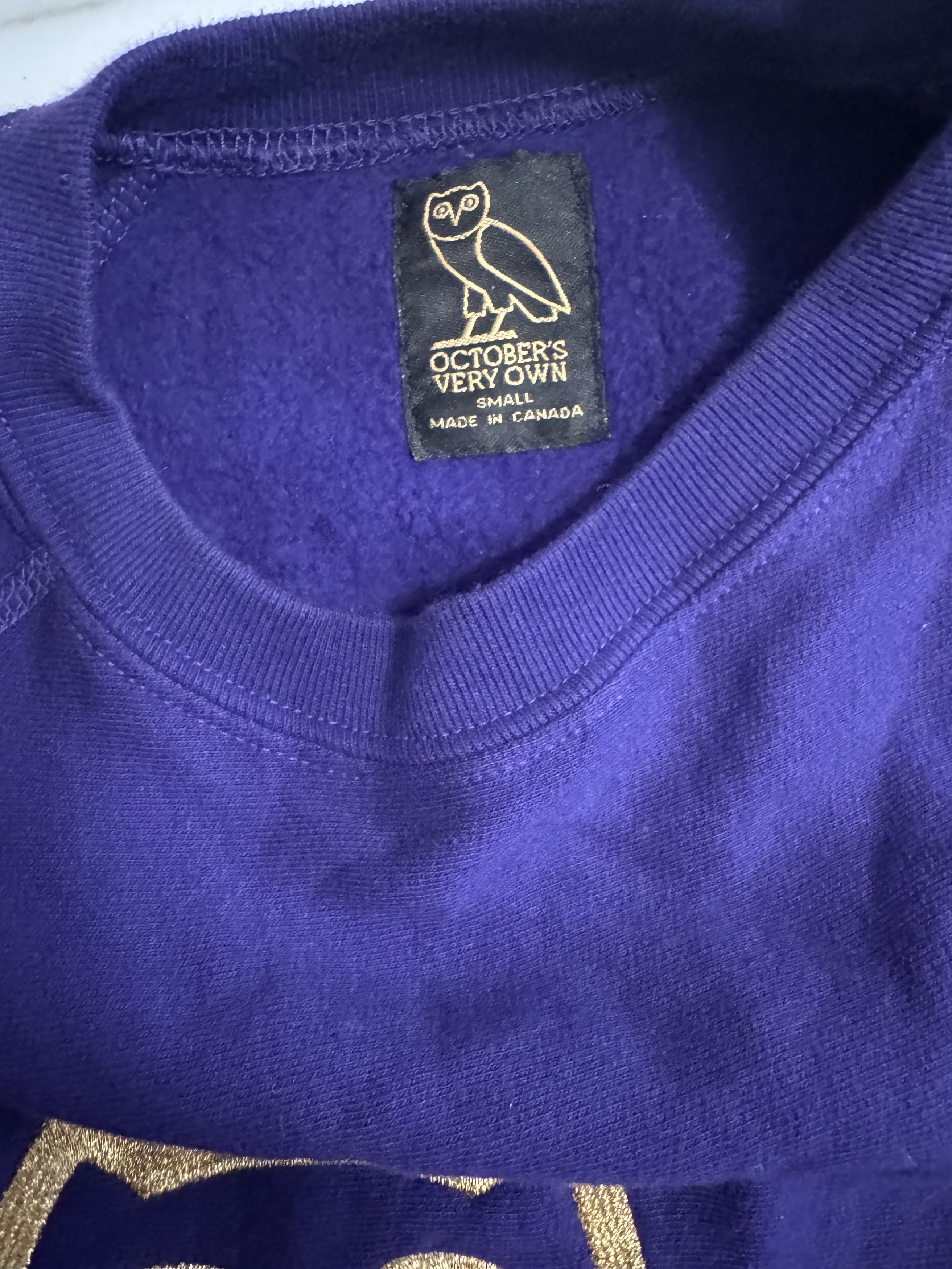 October's Very Own Purple Embroidered OVO Crewneck Sweater Size US S / EU 44-46 / 1 - 5 Thumbnail