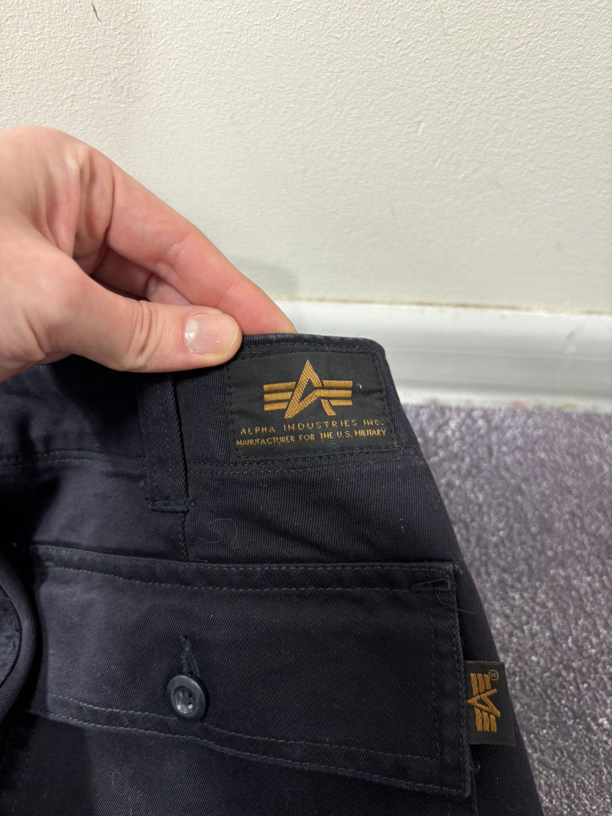 Alpha Industries Vintage Alpha Industries Men’s Navy Military Pants Trousers Size US 28 / EU 44 - 15 Thumbnail