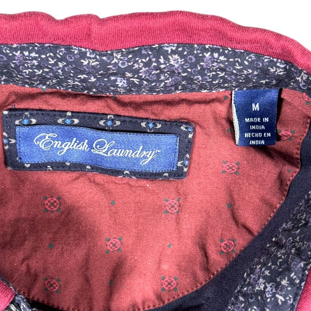 English Laundry VINTAGE English Laundry Polo Shirt Adult MEDIUM Navy Blue Graphic Pattern Pocket Size US M / EU 48-50 / 2 - 6 Thumbnail