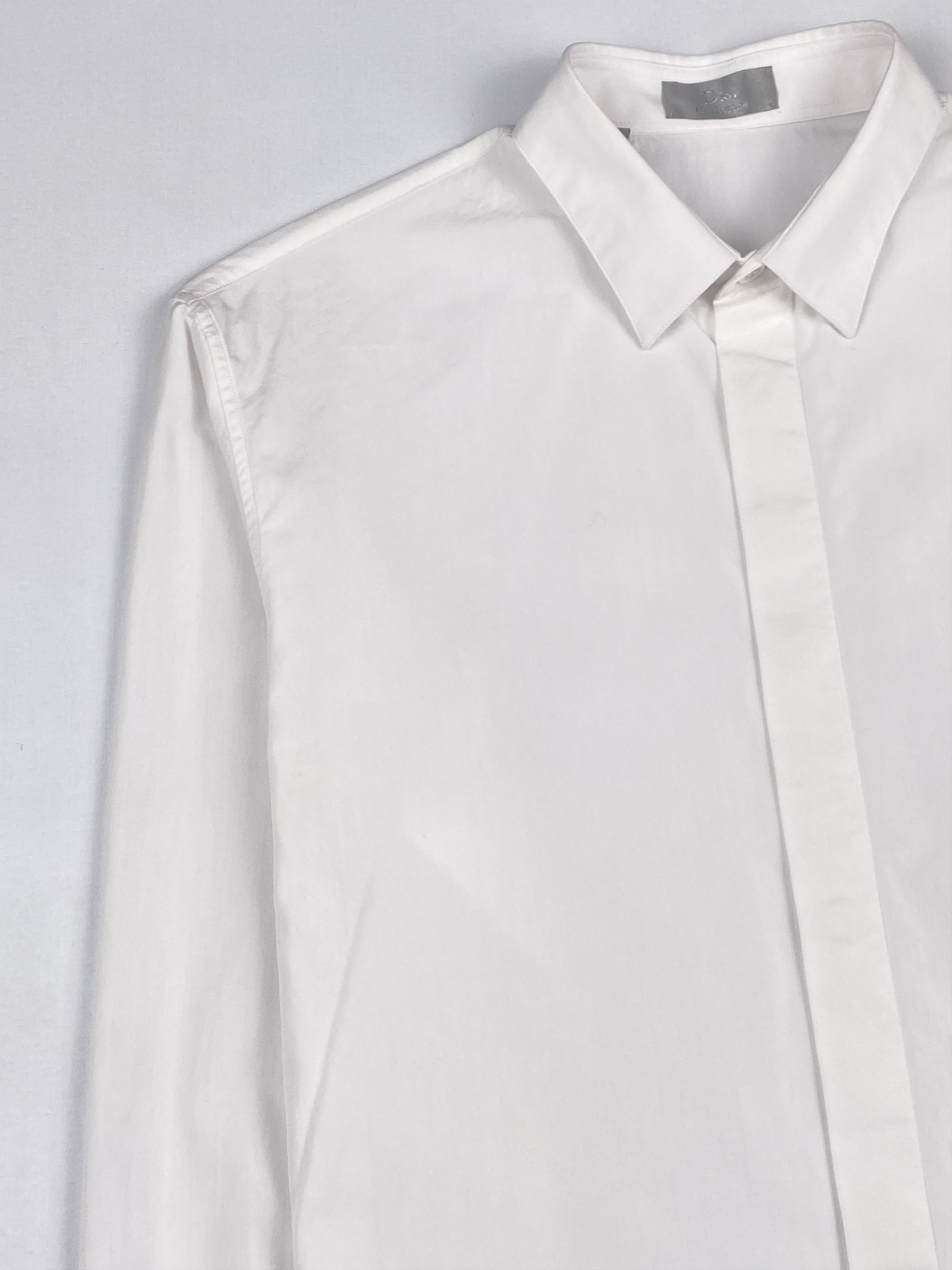 Dior Uniforme Plain Long Sleeve Shirt Size XS / US 0-2 / IT 36-38 - 6 Thumbnail