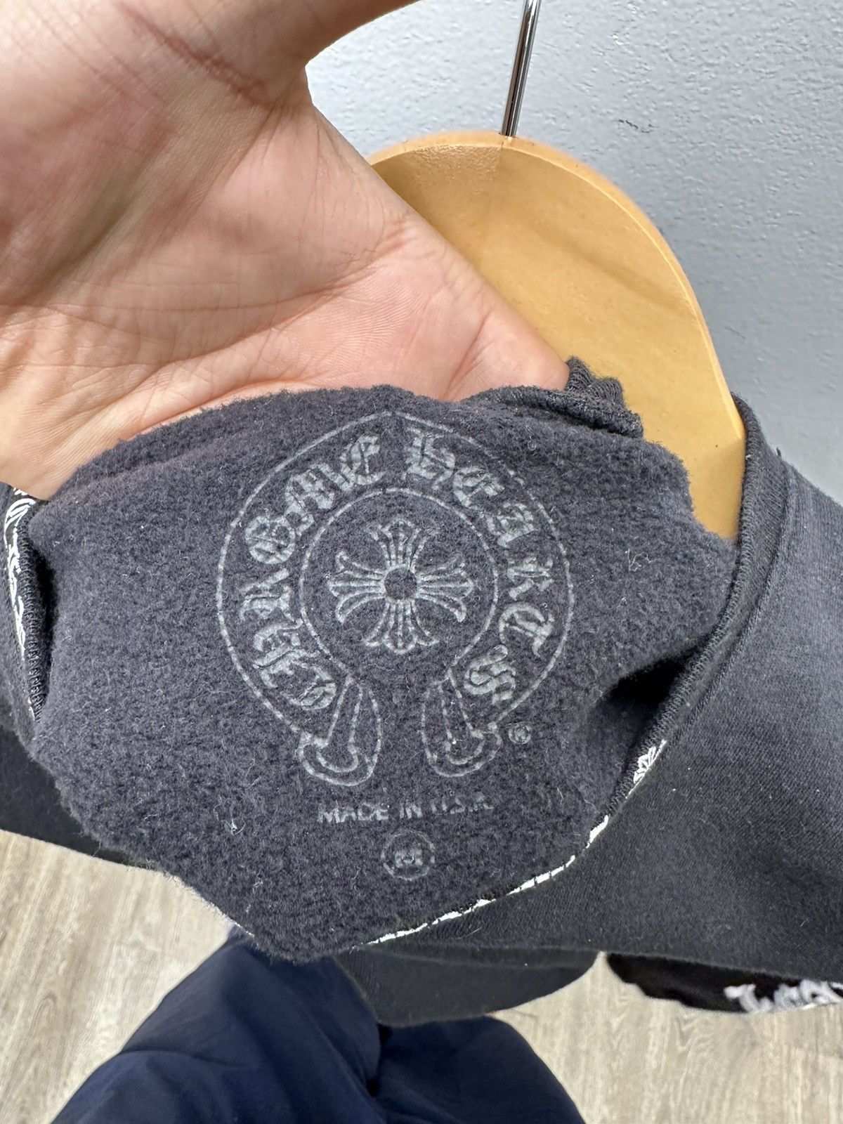 Chrome Hearts Chrome Hearts Black White Neck N Sleeve Logo Size US M / EU 48-50 / 2 - 12 Thumbnail