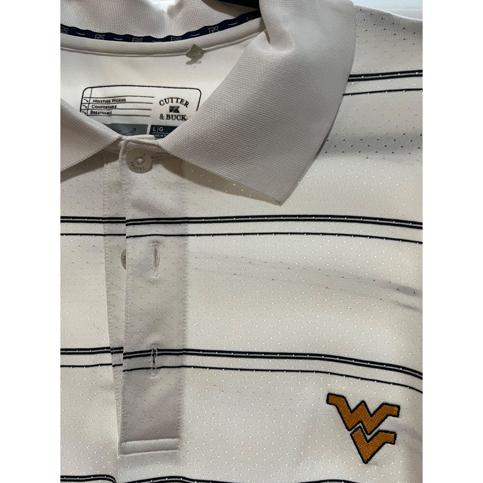 Cutter & Buck Cutter&Buck West Virginia Mountaineers Polo Shirt - Size L Size US L / EU 52-54 / 3 - 2 Thumbnail