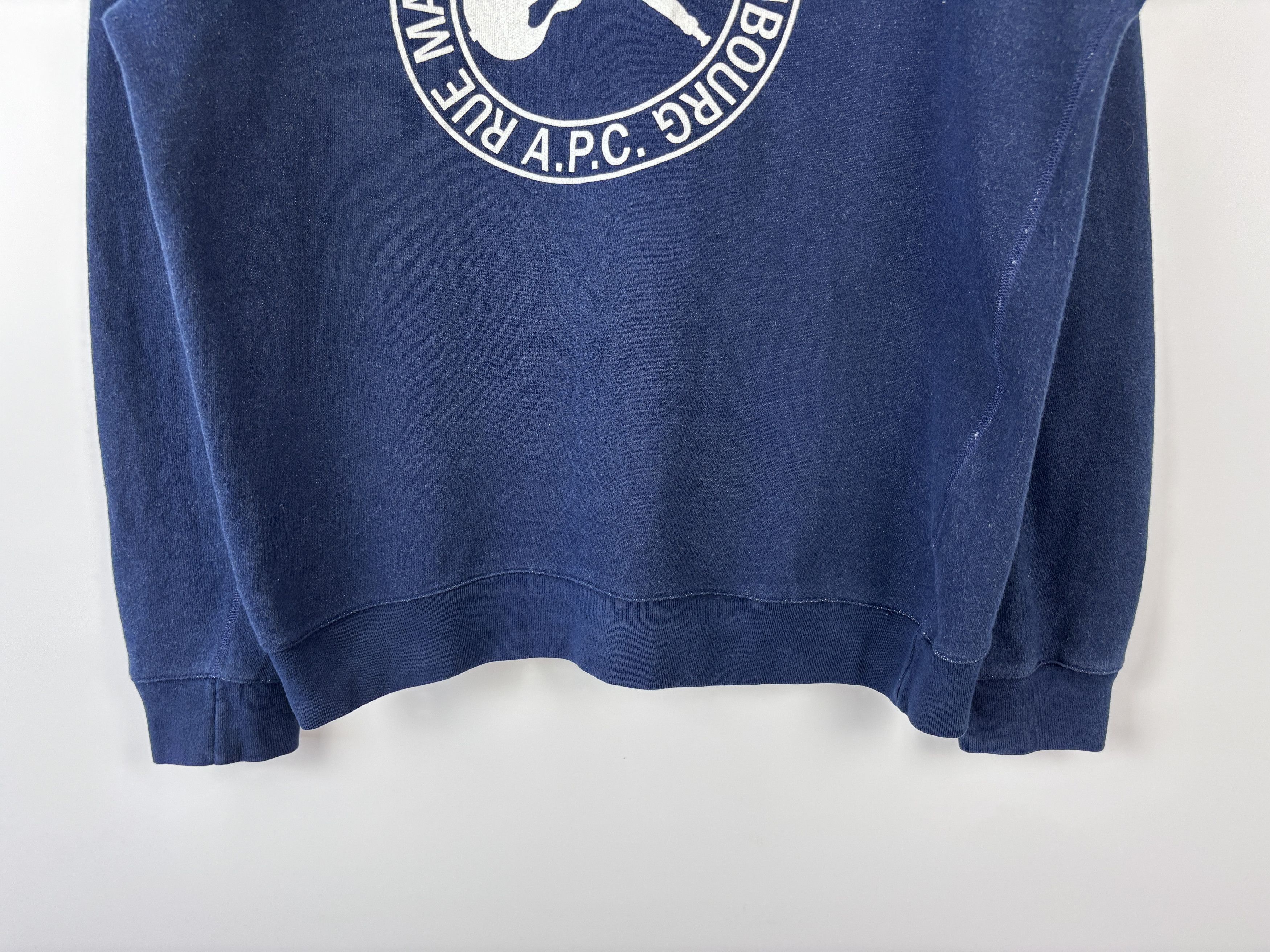 A.P.C. Womens A.P.C. Longsleeve Sweatshirt Pullover Blue Size M Size M / US 6-8 / IT 42-44 - 3 Thumbnail