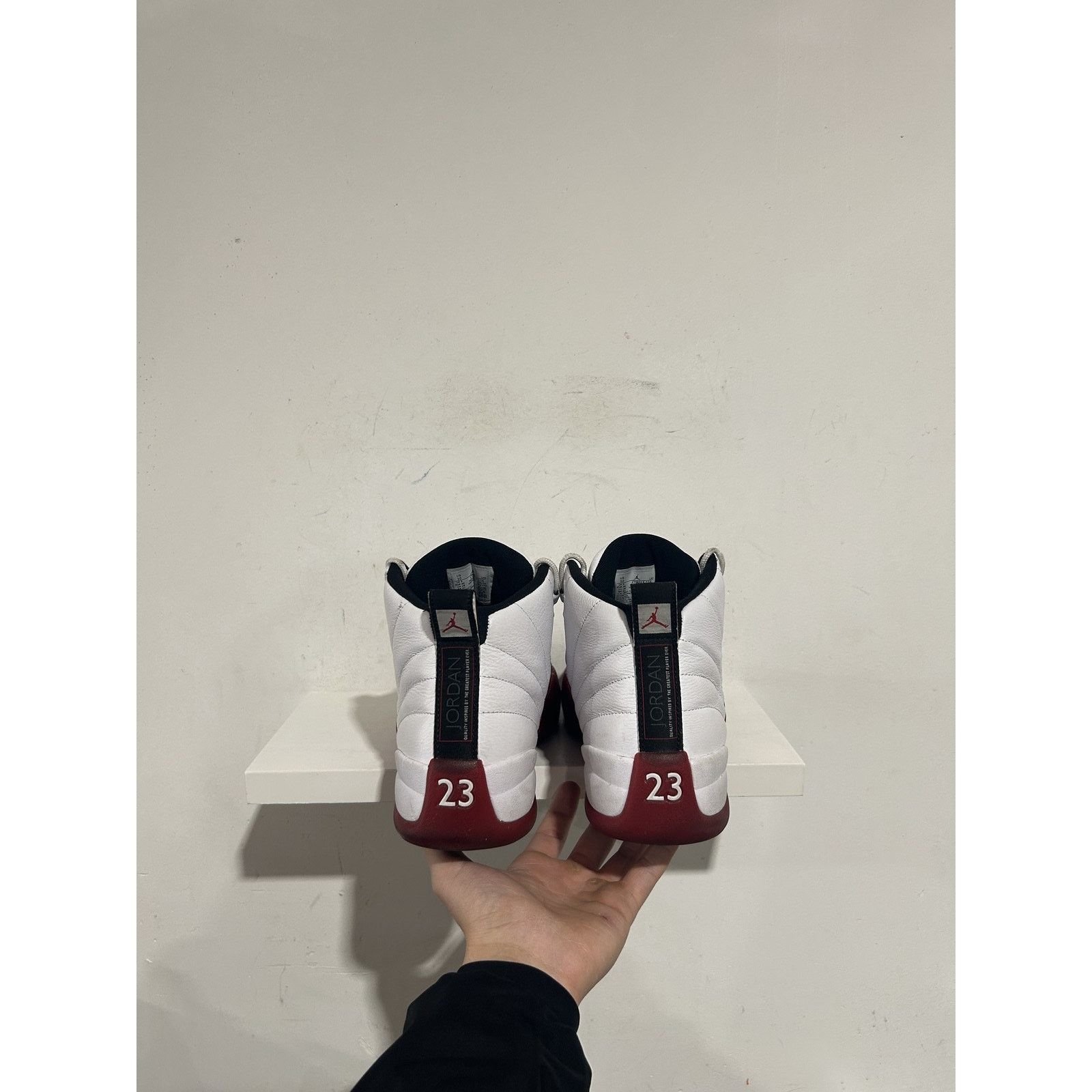 Nike JORDAN 12 RETRO CHERRY (2023) SIZE 10 PREOWNED Size US 10 / EU 43 - 4 Thumbnail