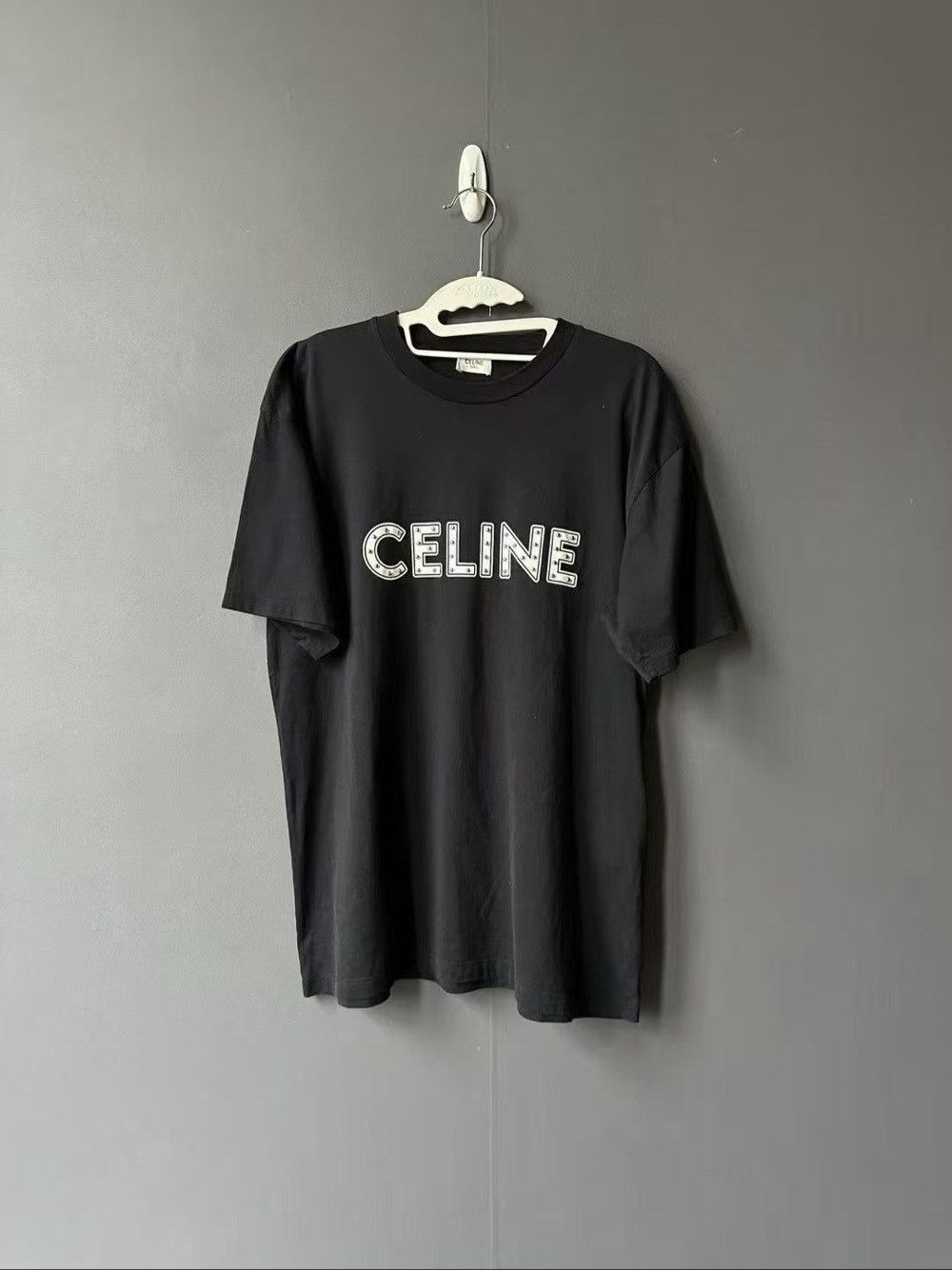 Celine CELINE Studded Logo T-Shirt Size S Size US S / EU 44-46 / 1 - 1 Thumbnail