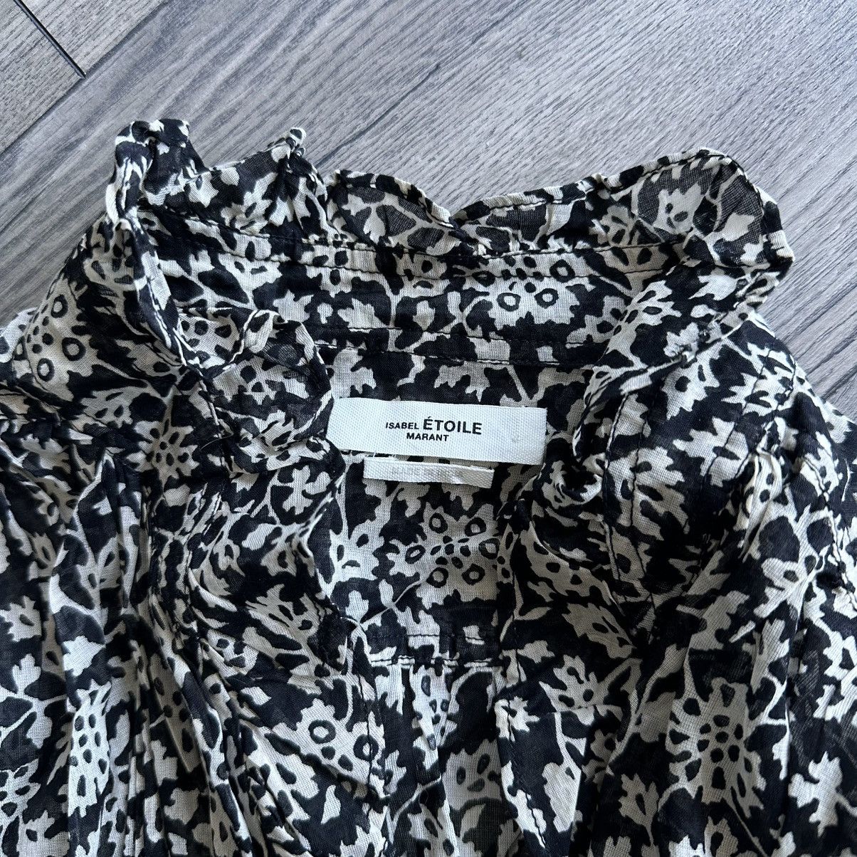 Isabel Marant Etoile Isabel Marant Etoile Pamela Floral Print Ruffled Wrap Dress Size L / US 10 / IT 46 - 6 Thumbnail
