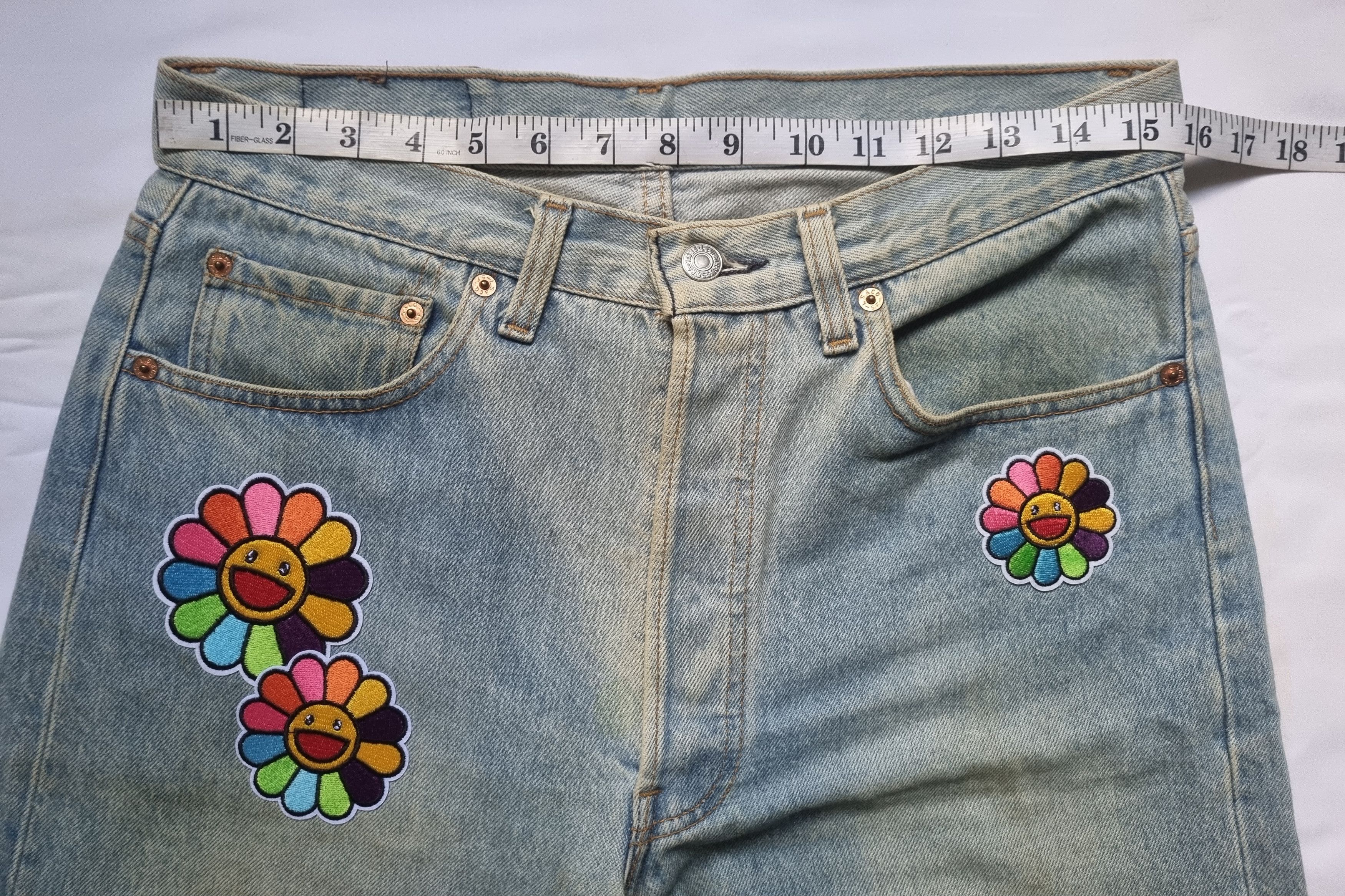 Levi's × Takashi Murakami × Vintage Vintage Levi's 501XX Takashi Murakami Jeans Size US 33 - 3 Thumbnail