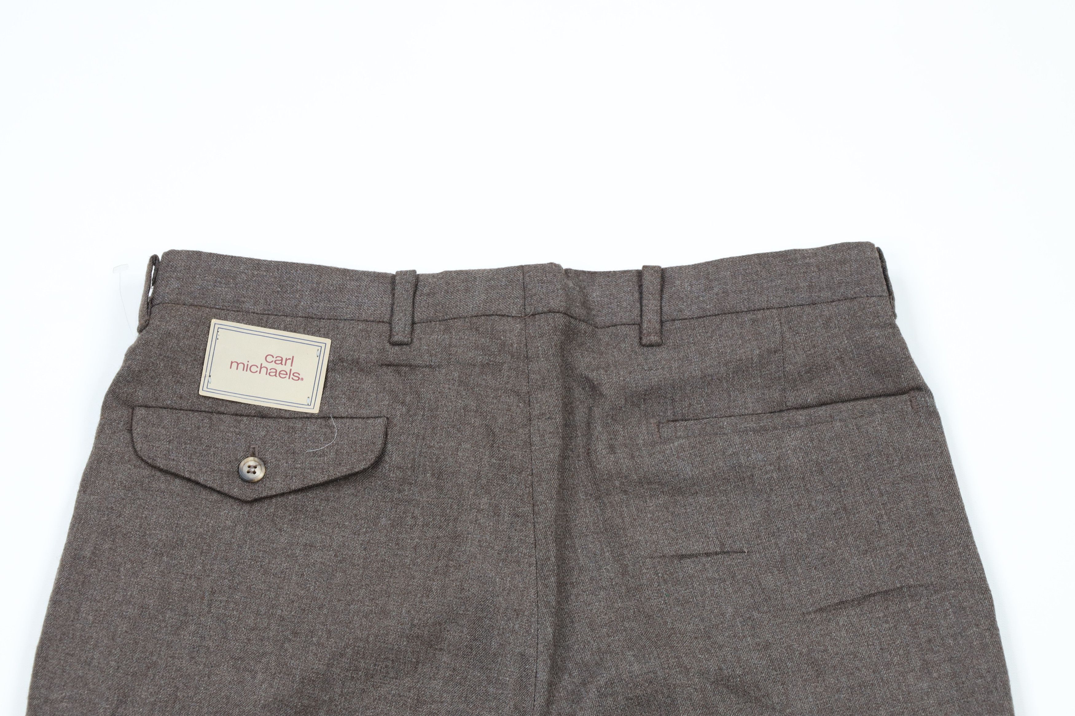 Deadstock Vintage 70s Streetwear Flared Chino Pants Brown
