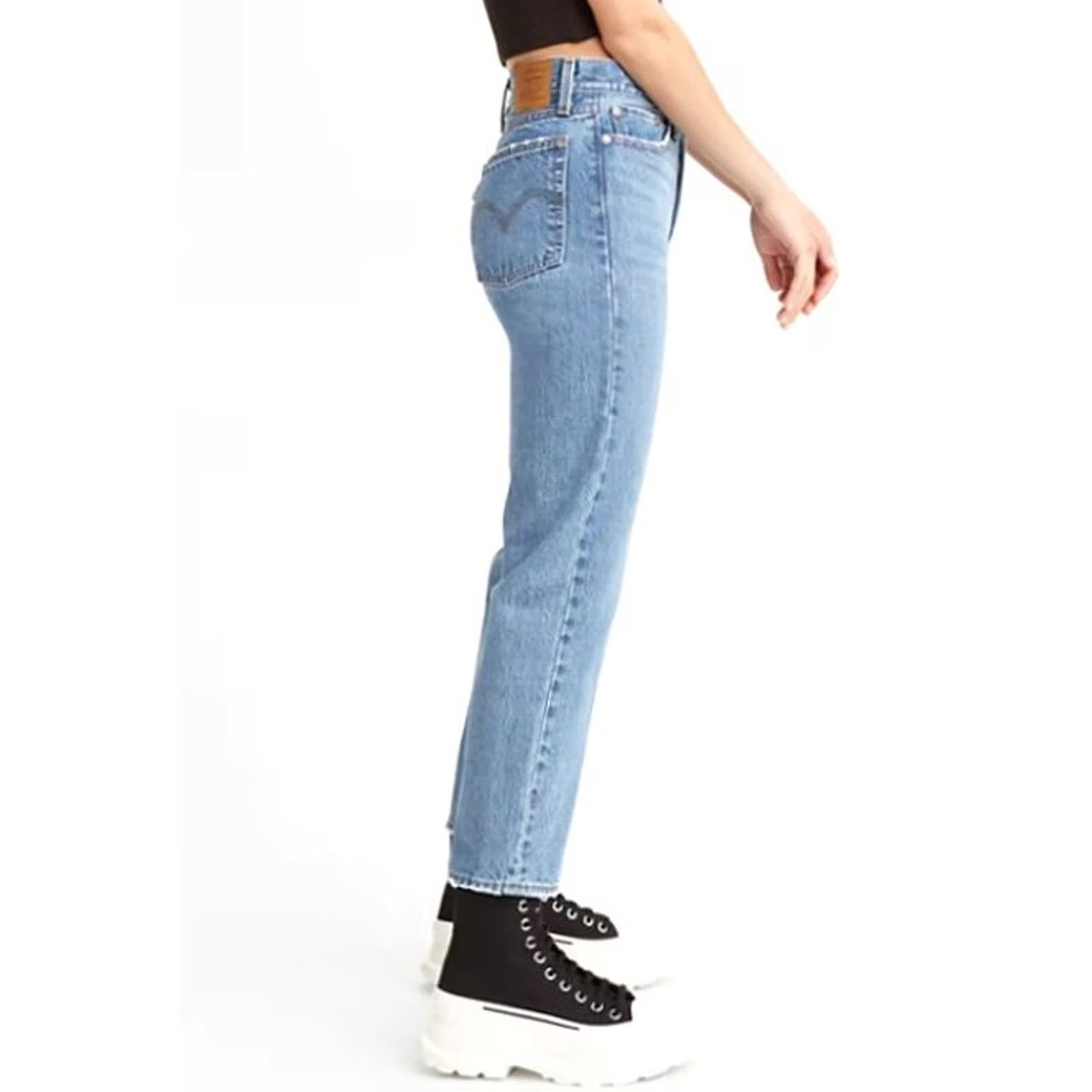Levi's Levi'S Premium Big E Wedgie Jeans 28x25 High Rise Straight Fit Button Fly Denim Size 28" / US 6 / IT 42 - 5 Thumbnail