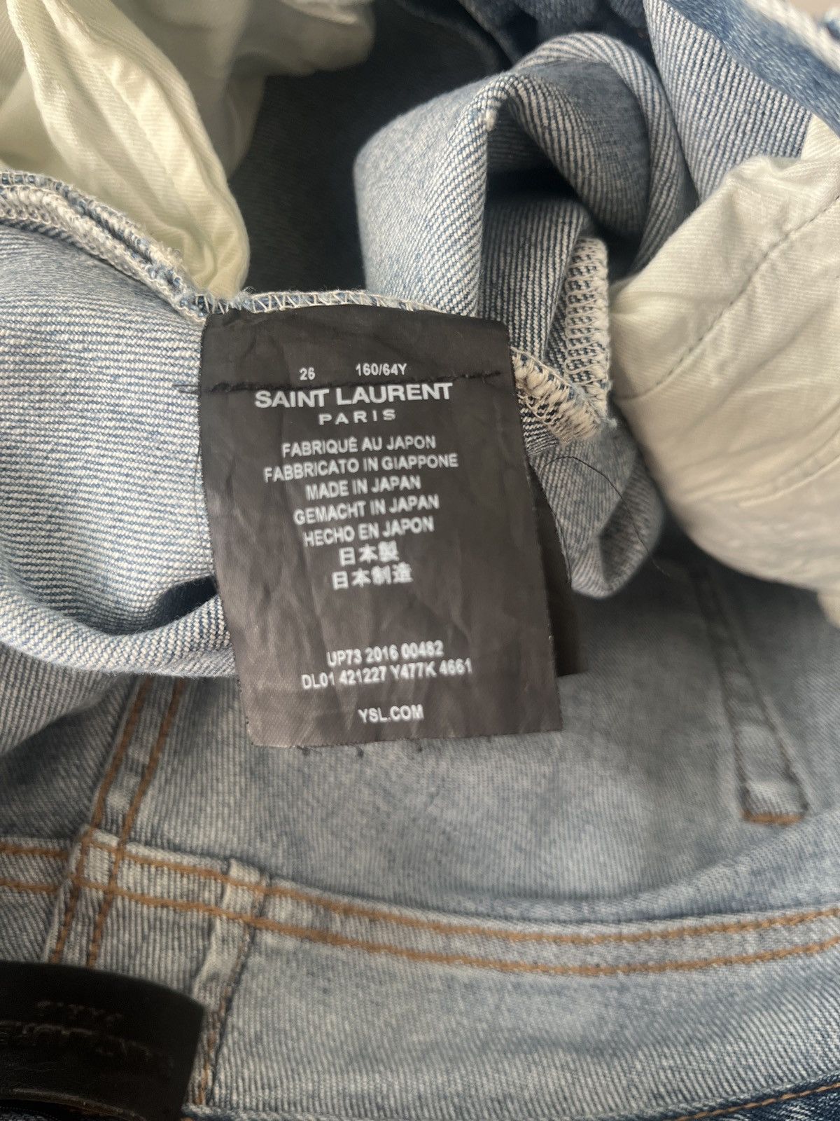 Saint Laurent Paris Saint Laurent SS16 D01 Hedi Slimane Era Size US 26 / EU 42 - 4 Thumbnail