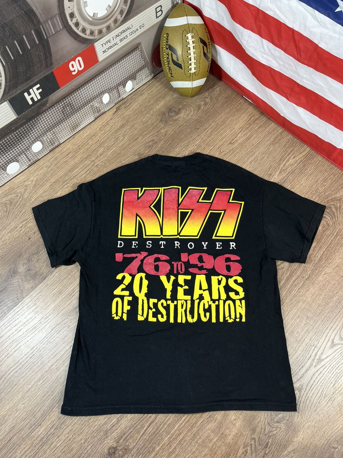 KISS × Vintage Vintage 1996s Kiss Band Tee Destroyer Tour 20 Years Size US XL / EU 56 / 4 - 9 Thumbnail