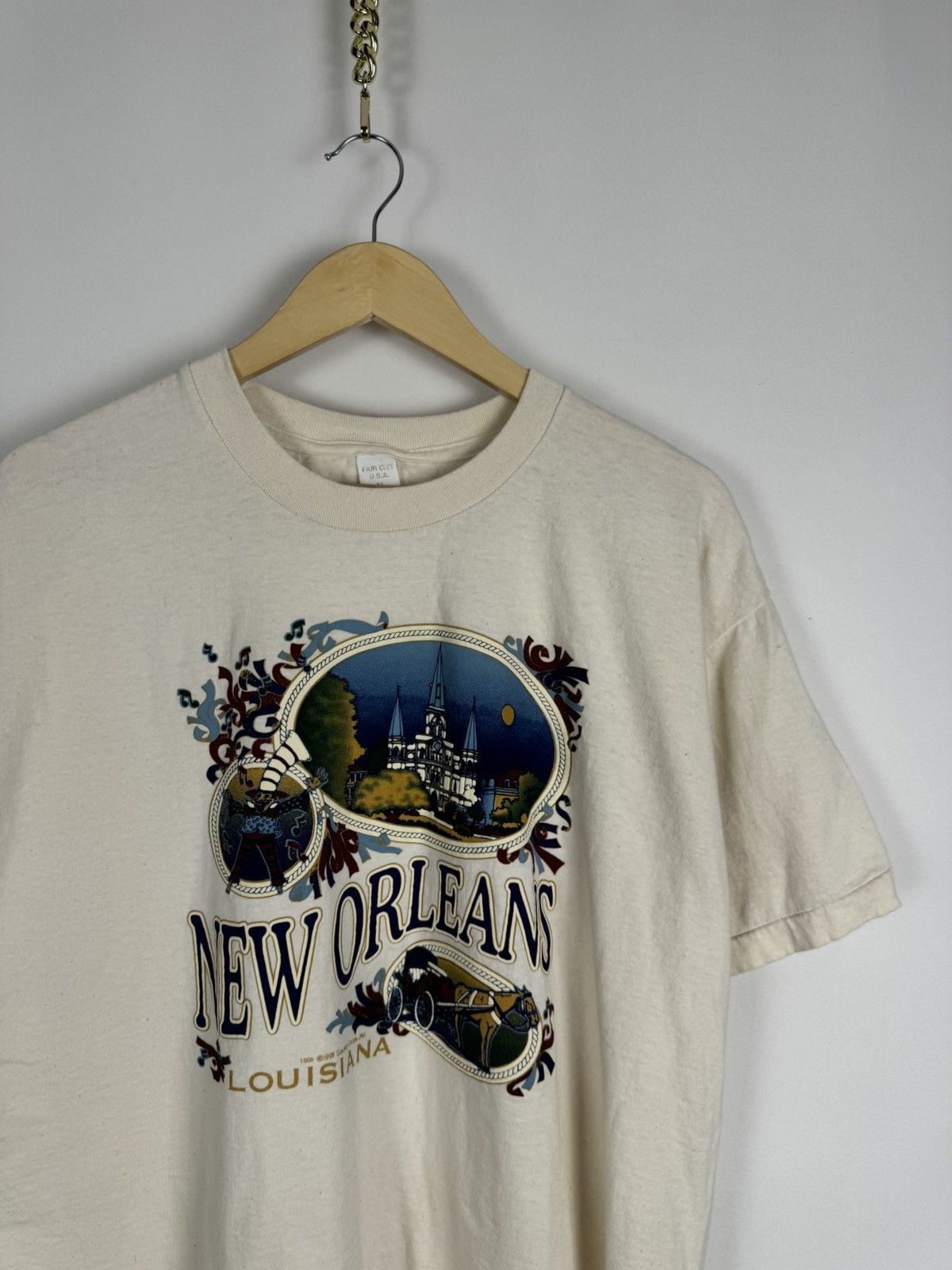 Vintage Vintage 1990s New Orleans Tee Size US XL / EU 56 / 4 - 3 Thumbnail