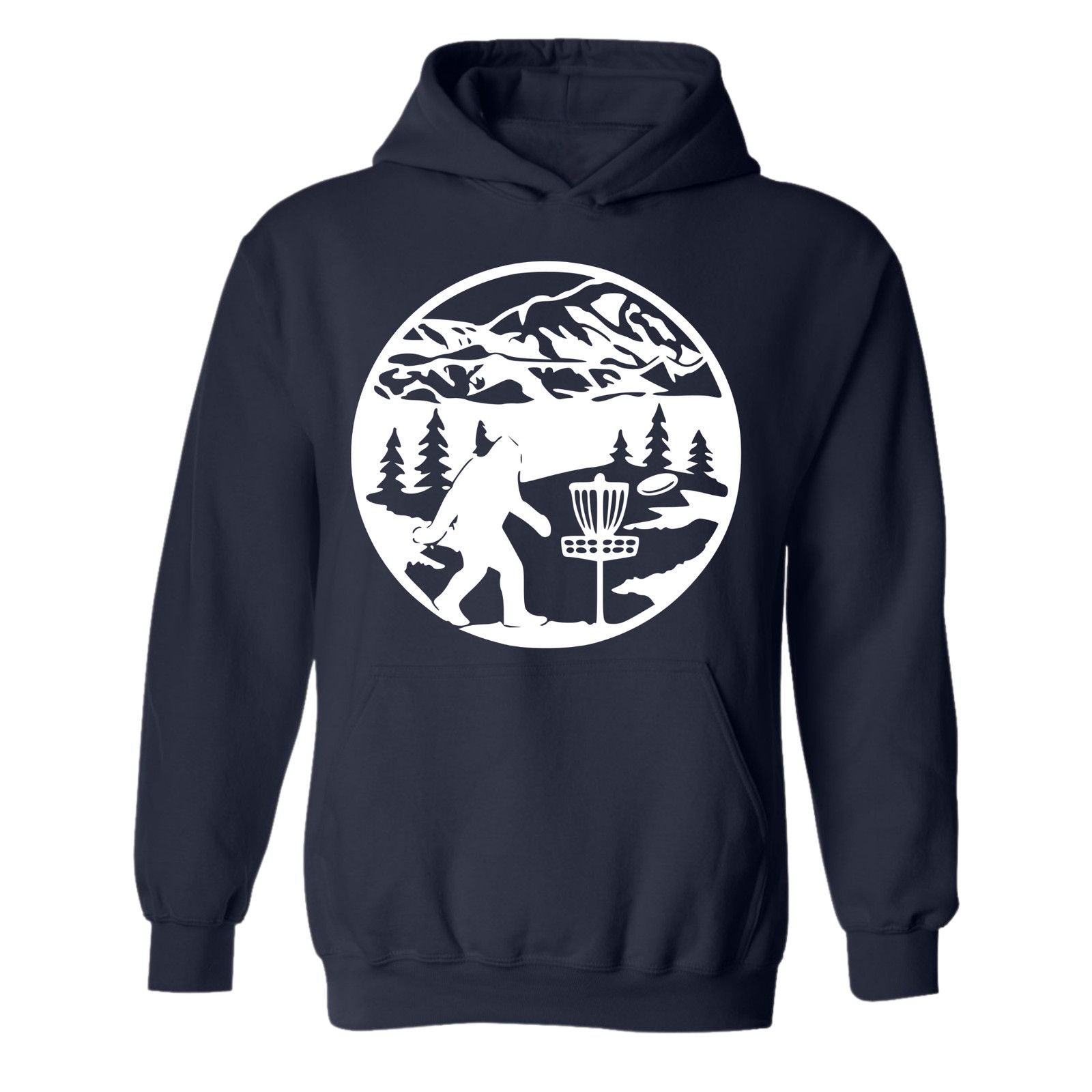 Gildan Disc Golf Hoodie SASQUATCH MOUNTAINS Discgolfer Sweatshirt Size US XL / EU 56 / 4 - 6 Thumbnail