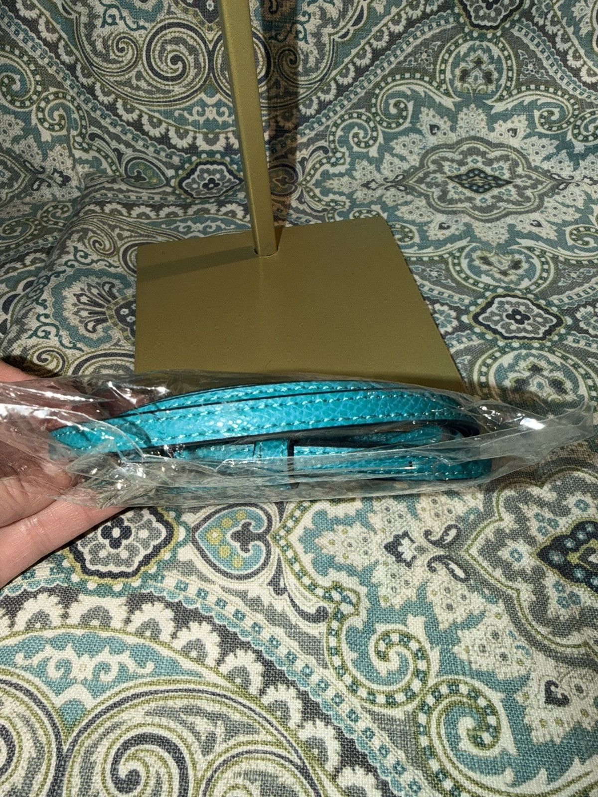 Coach Coach Turquoise Teal Leather Micro Mini Sierra Satchel Cros Size ONE SIZE - 5 Thumbnail