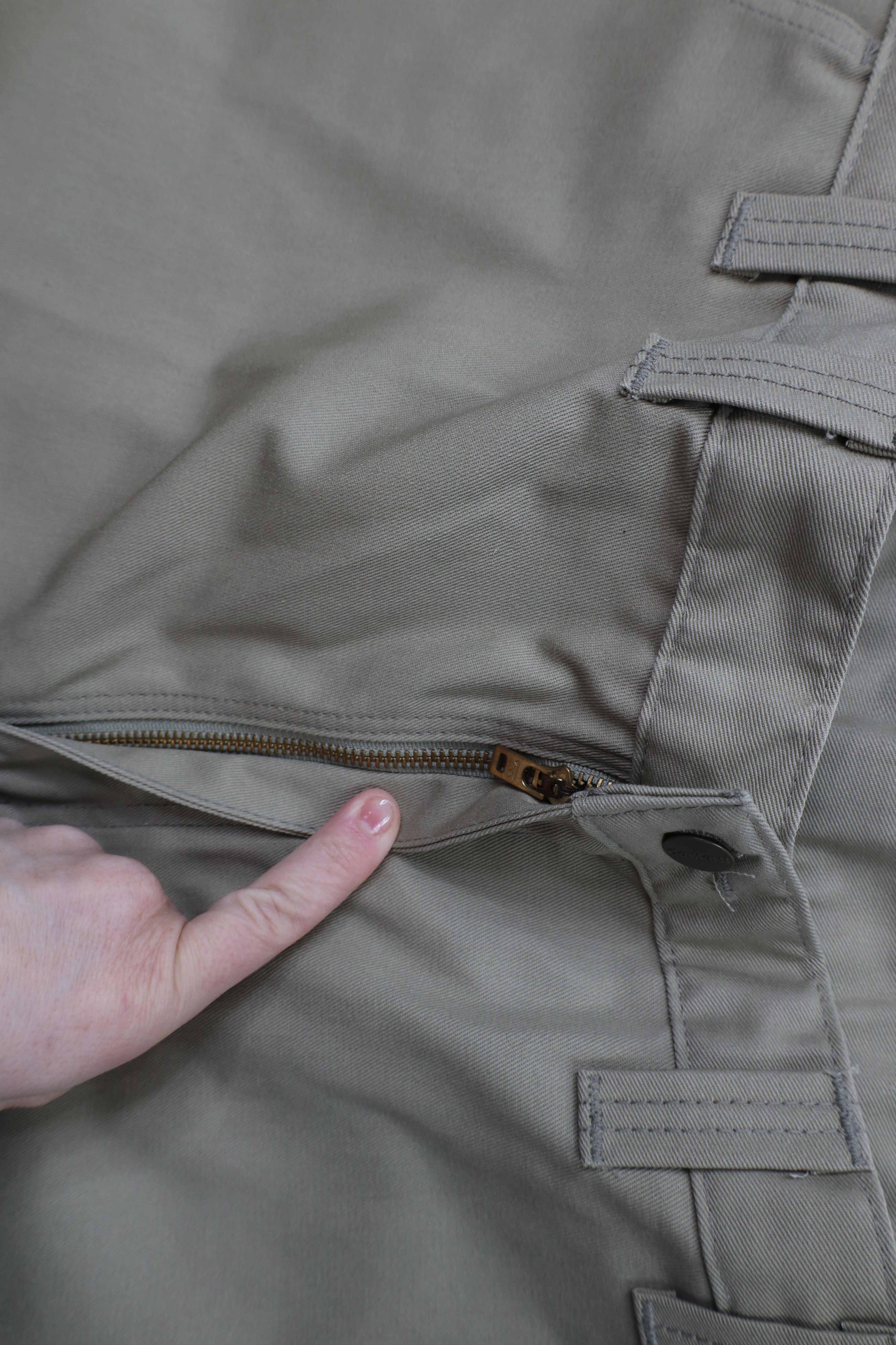 Carhartt × Vintage Vintage 90s Carhartt Blended Twill Wide Leg Pants Khaki Size US 44 / EU 60 - 6 Thumbnail