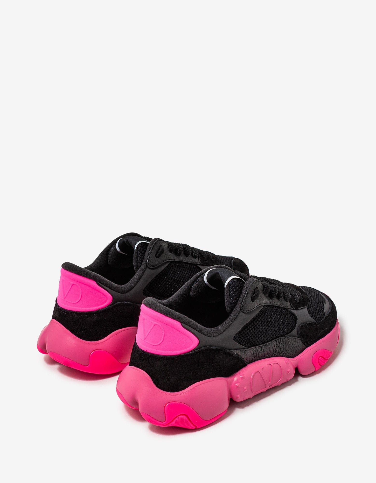 Valentino Valentino Garavani Black Bubbleback Mesh and Suede Trainers Size US 9 / EU 42 - 7 Thumbnail