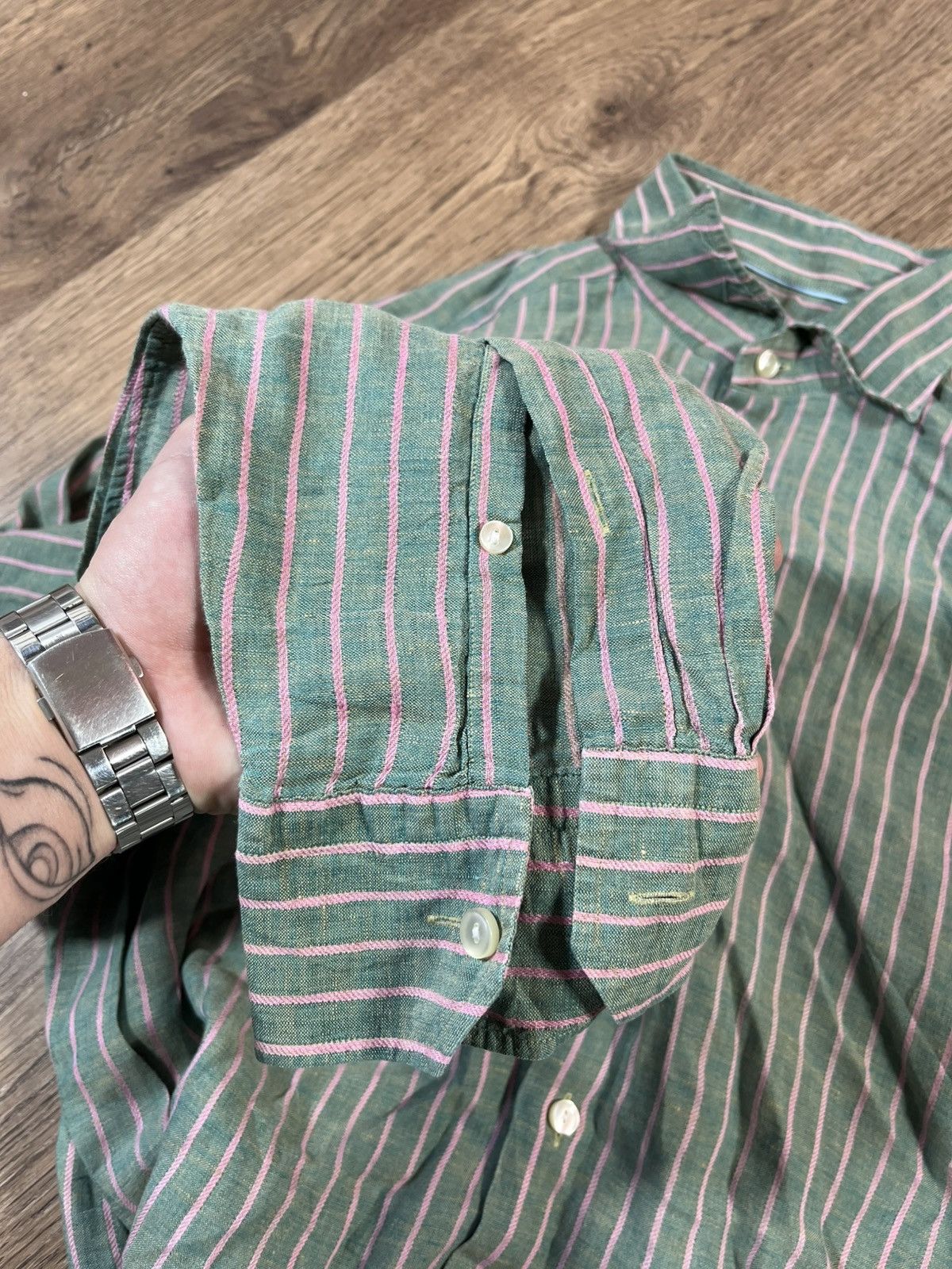 Eton Eton Linen Shirt Size US XL / EU 56 / 4 - 7 Thumbnail