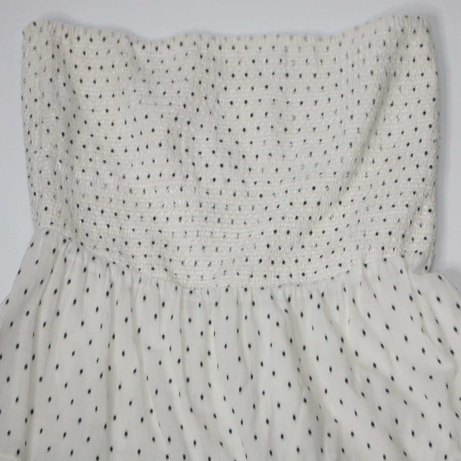 H&M Strapless Flounced Polka Dot Dress in White size US 12 NWT Size XL / US 12-14 / IT 48-50 - 9 Thumbnail