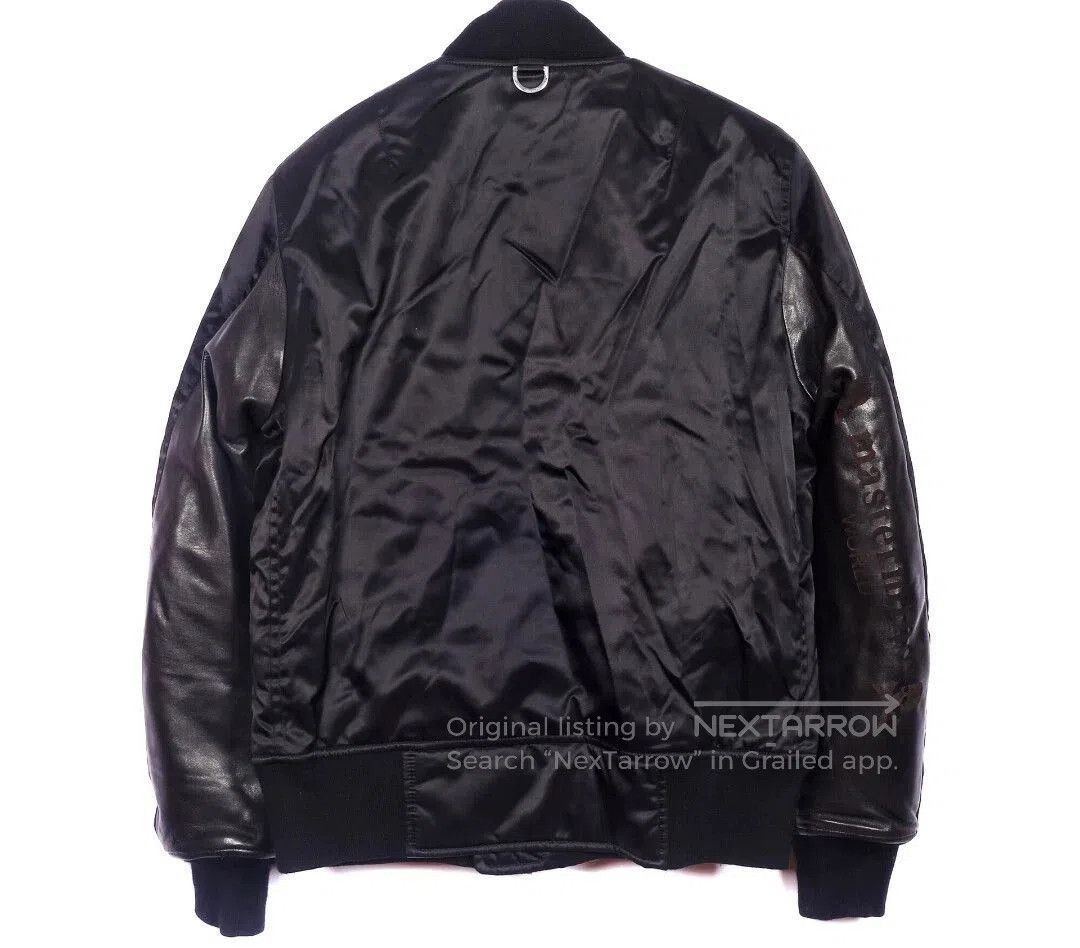 Mastermind Japan Black Satin Bomber Jacket with Skull Patch. Size US S / EU 44-46 / 1 - 1 Thumbnail
