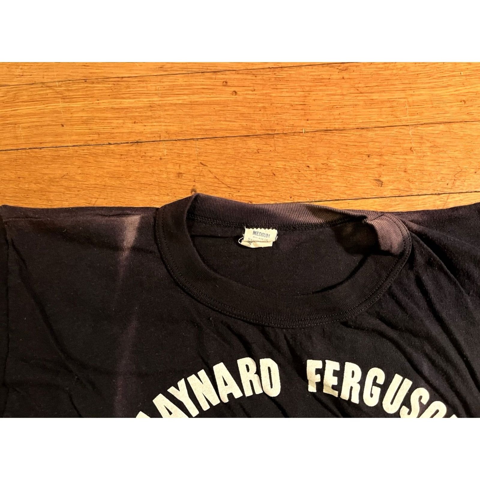 VINTAGE Maynard Ferguson Japan 1977 Shirt Men's M Black 70s