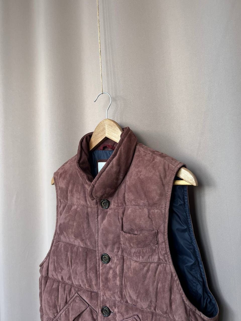 Brunello Cucinelli RRP $3745 Brunello Cucinelli Suede Vest Luxury Mens Size S Size US S / EU 44-46 / 1 - 4 Thumbnail
