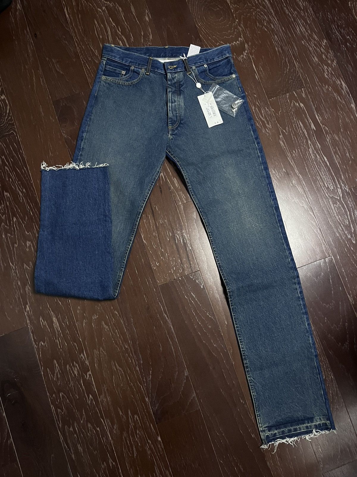 Maison Margiela Maison Margiela Two Tone Stacked Denim Size US 33 - 1 Thumbnail