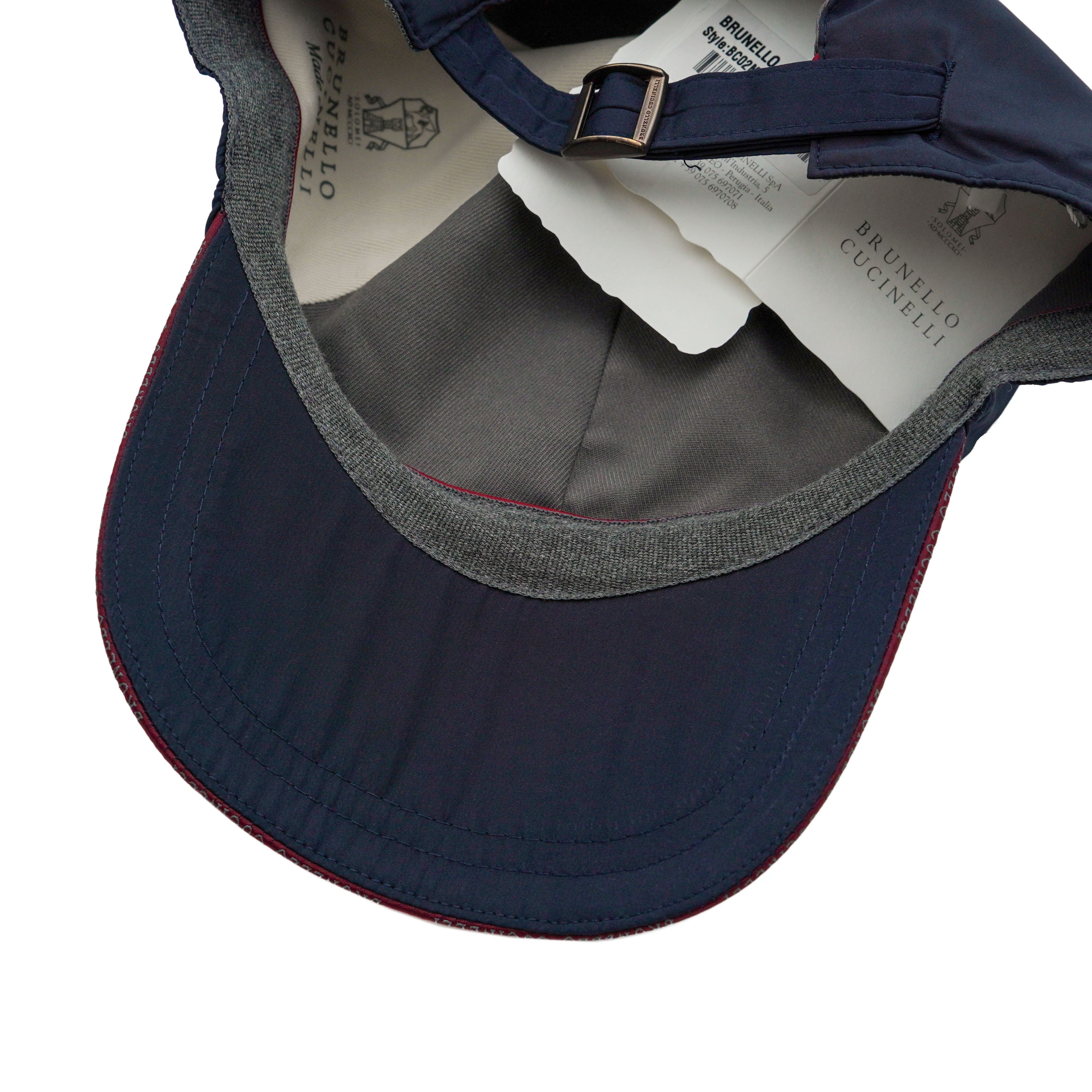 Brunello Cucinelli Brunello Cucinelli Navy Blue Embroidered Logo Baseball Cap Size ONE SIZE - 7 Thumbnail