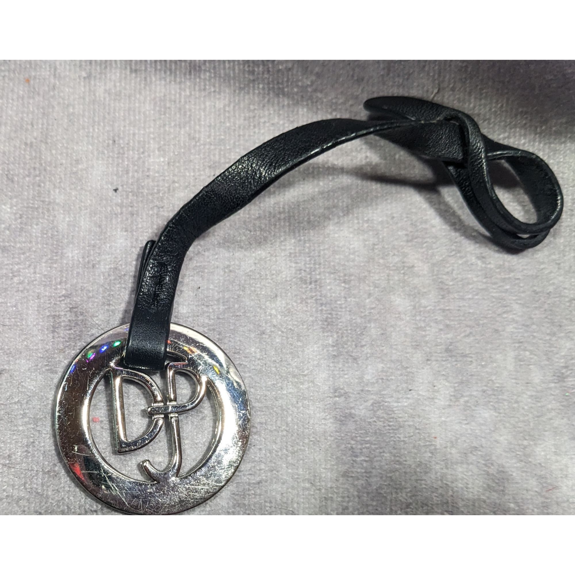 Other Silver Tone And Black DP Branded Purse Charm Size ONE SIZE - 3 Thumbnail