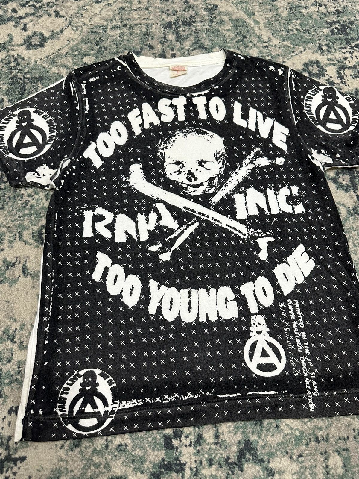 Japanese Brand RNA Inc Japanese Brand “ Too Fast To Live” Seditionaries Tee Size US S / EU 44-46 / 1 - 7 Thumbnail