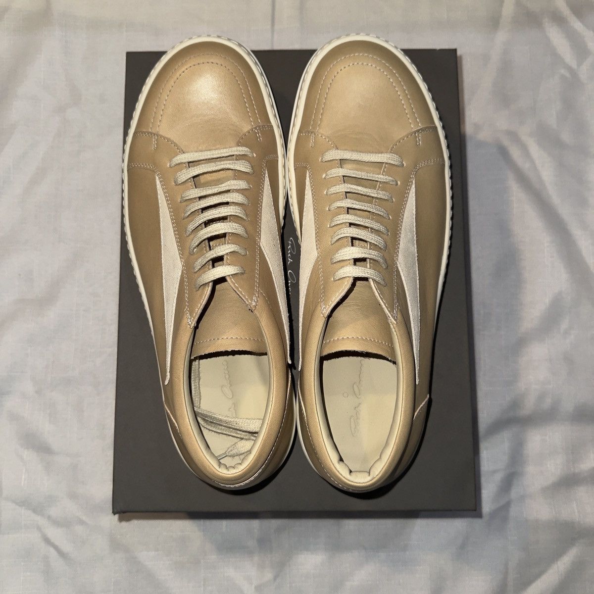Rick Owens Rick Owens Vintage Sneaker “Parchment” Size 45 Size US 12 / EU 45 - 4 Thumbnail