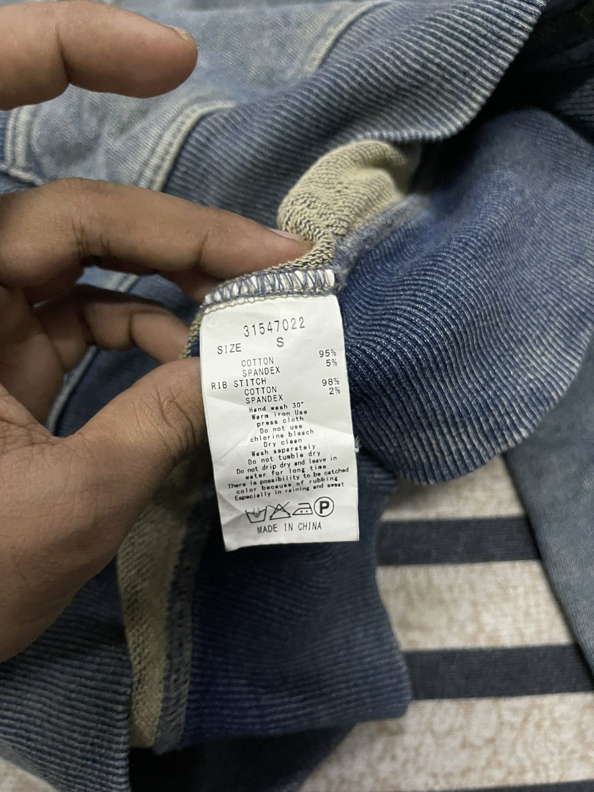 If Six Was Nine 1990s GOA BONO SERIES INDIGO DYED PATINA FADED RARE Size US S / EU 44-46 / 1 - 11 Thumbnail