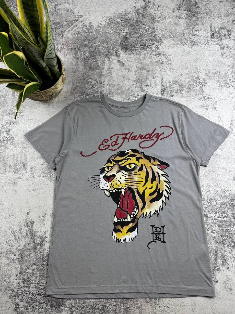 Ed Hardy Ed Hardy Tiger Logo Men’s M Size Graphic Hip Hop Logo Gray T Shirt Tee Jersey Size US M / EU 48-50 / 2 - 5 Thumbnail
