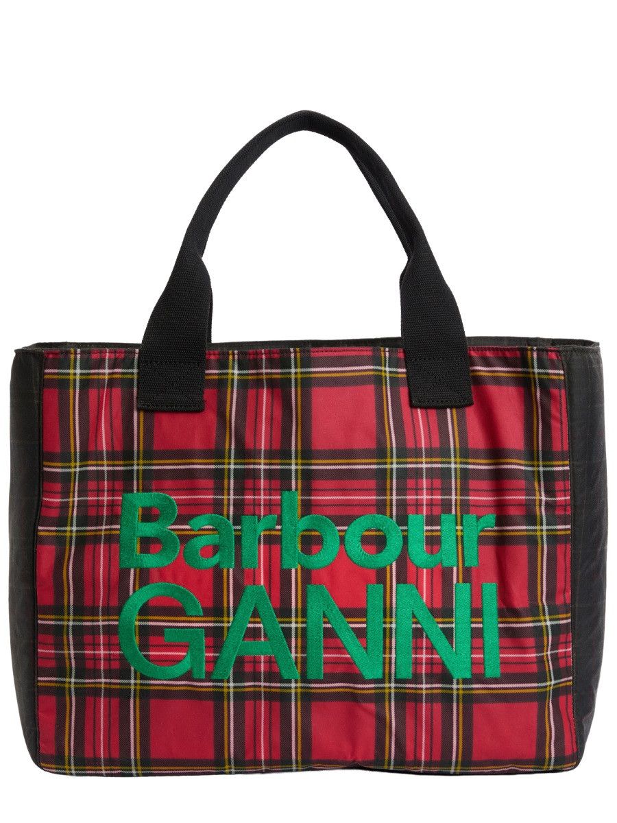 Barbour Barbour BARBOUR X GANNI WAXED COTTON TOTE BAG - MULTICOLOUR Size ONE SIZE - 1 Thumbnail