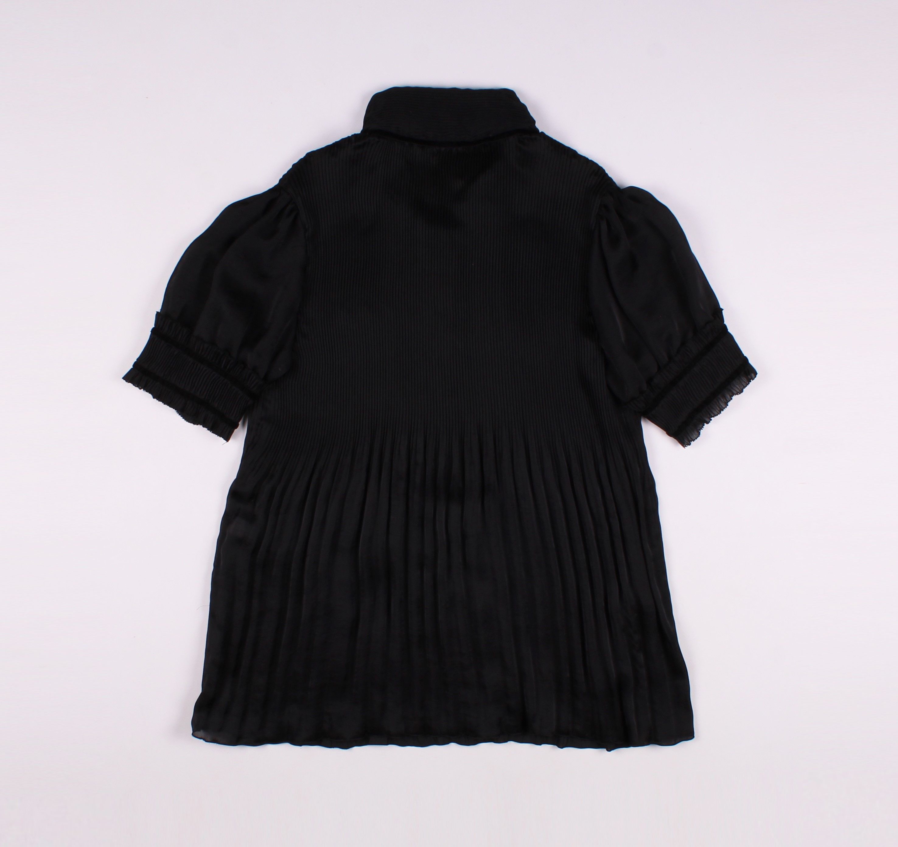 Diane von Furstenberg Diane von Furstenberg Pleated Short Sleeve Blouse Size S / US 4 / IT 40 - 10 Thumbnail