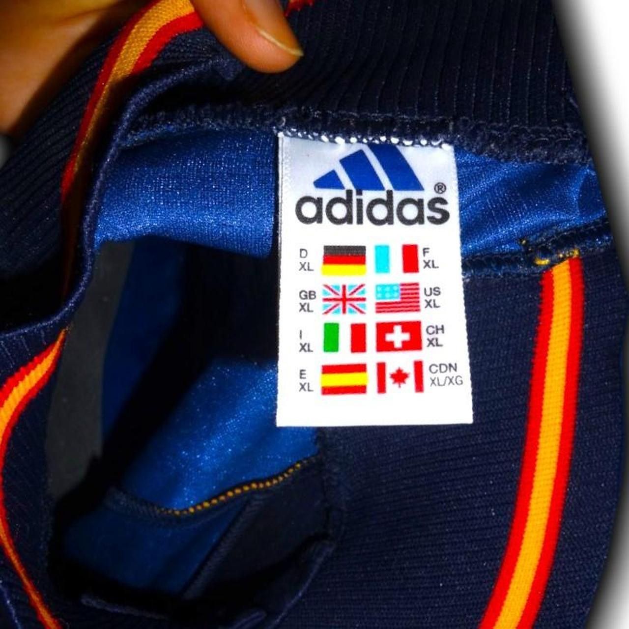 Adidas Spain 1997 1998 Away Shirt Jersey Size US XL / EU 56 / 4 - 4 Thumbnail