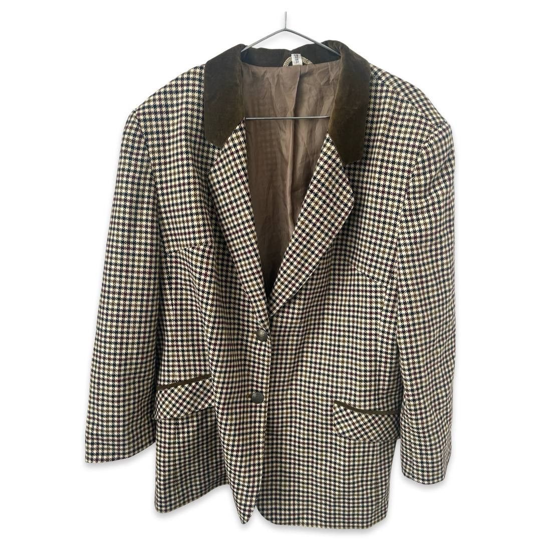 Vintage Tweed blazer VTG #1205 Size XXL / US 16-18 / IT 52-54 - 1 Thumbnail