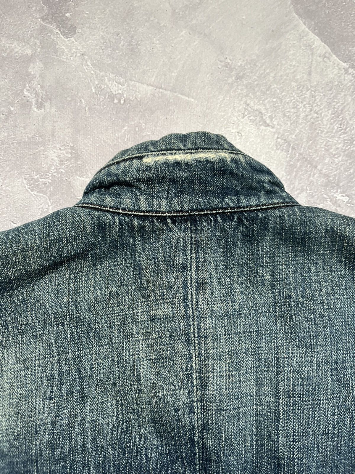 Honda Vintage Honda Racing Biker Gas Denim Jacket Blue Size L / US 10 / IT 46 - 13 Thumbnail